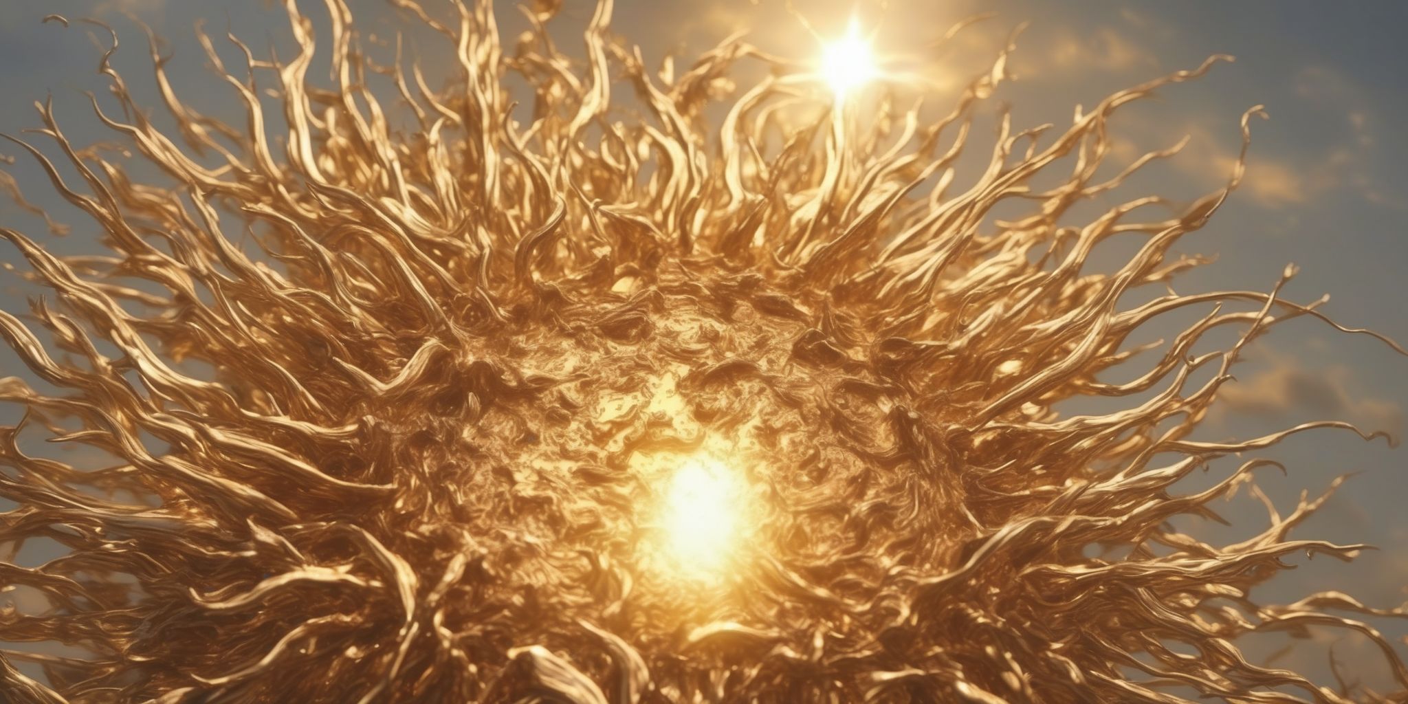 Sun  in realistic, photographic style