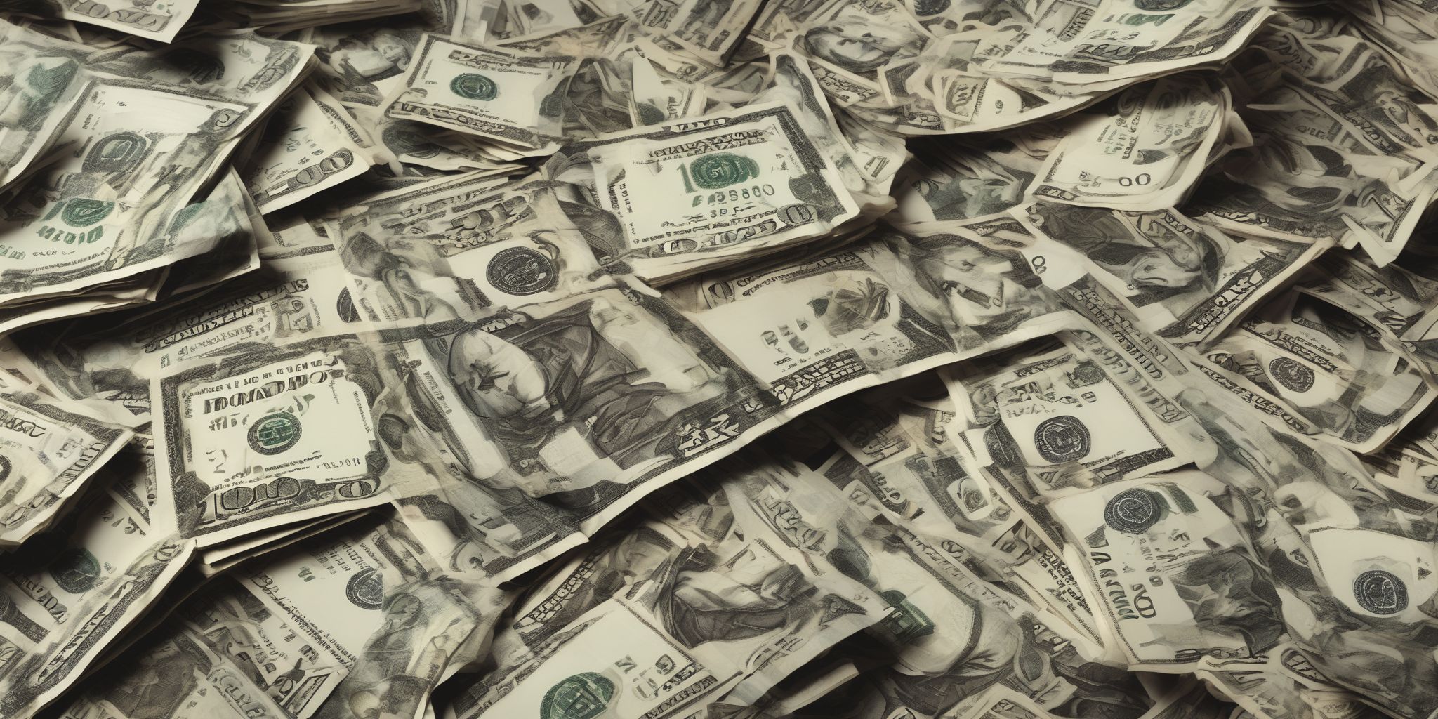 Money  in realistic, photographic style