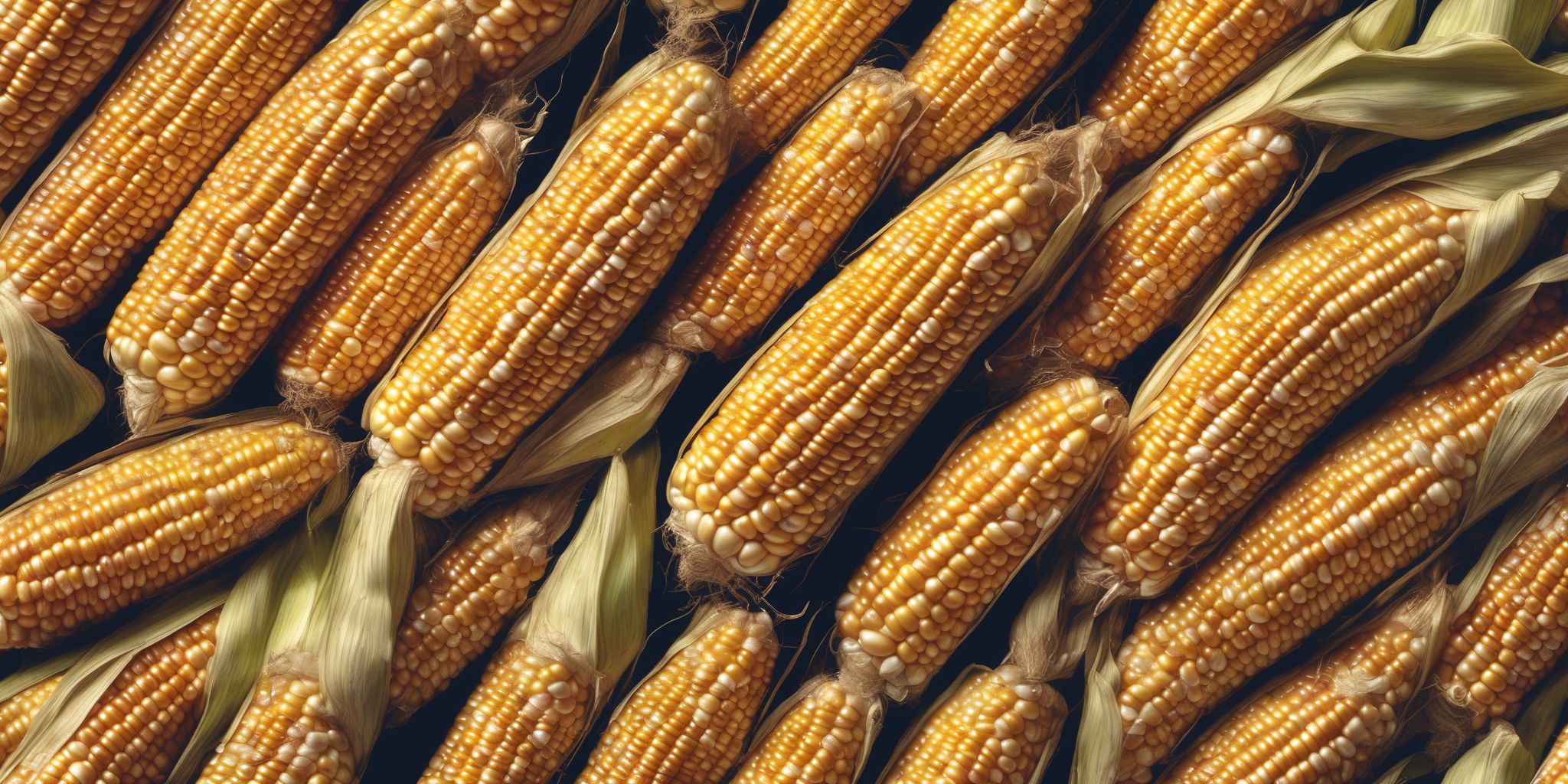 Corn  in realistic, photographic style