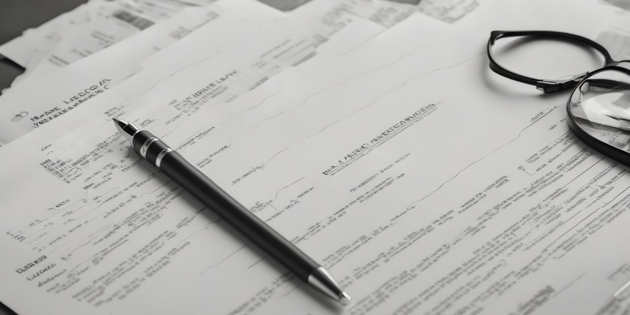 Lease agreement  in realistic, photographic style