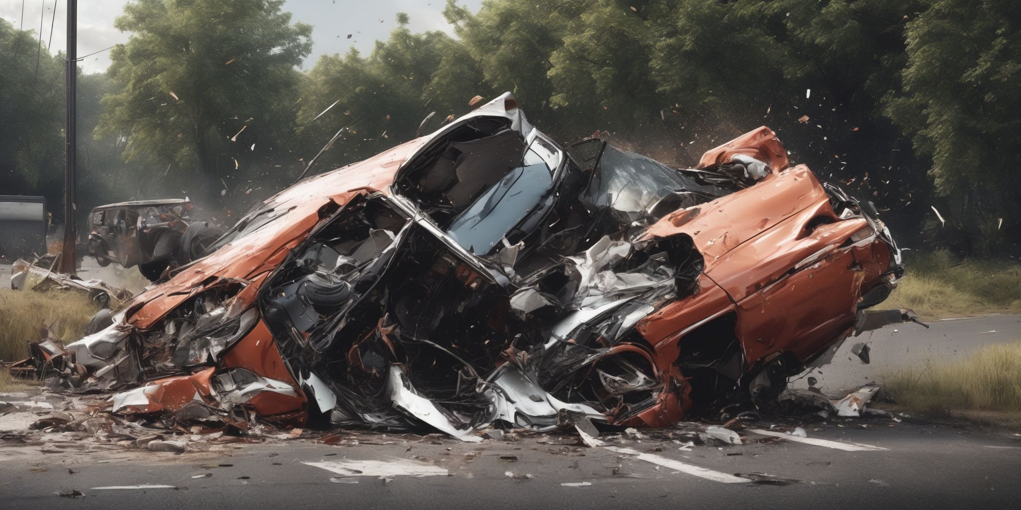 Crash  in realistic, photographic style