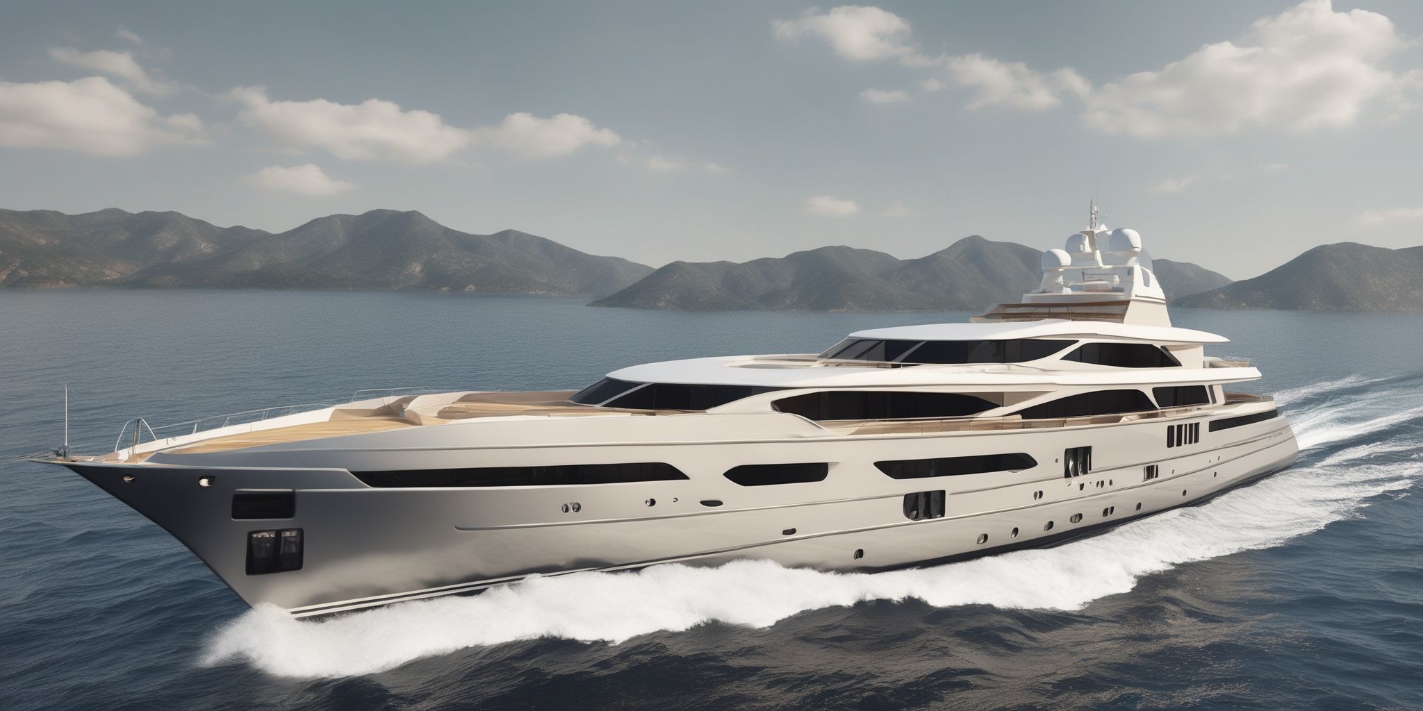 Credit yacht  in realistic, photographic style