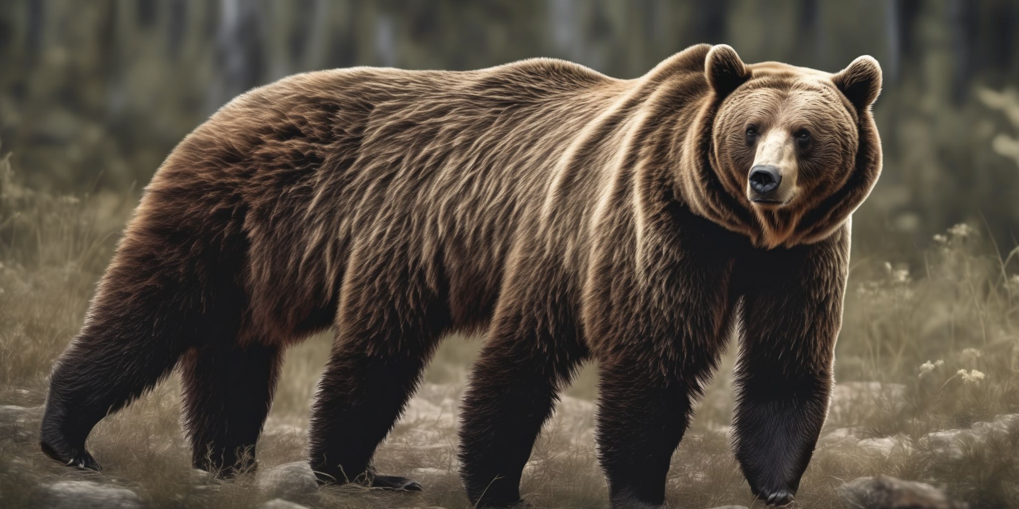 Bear  in realistic, photographic style