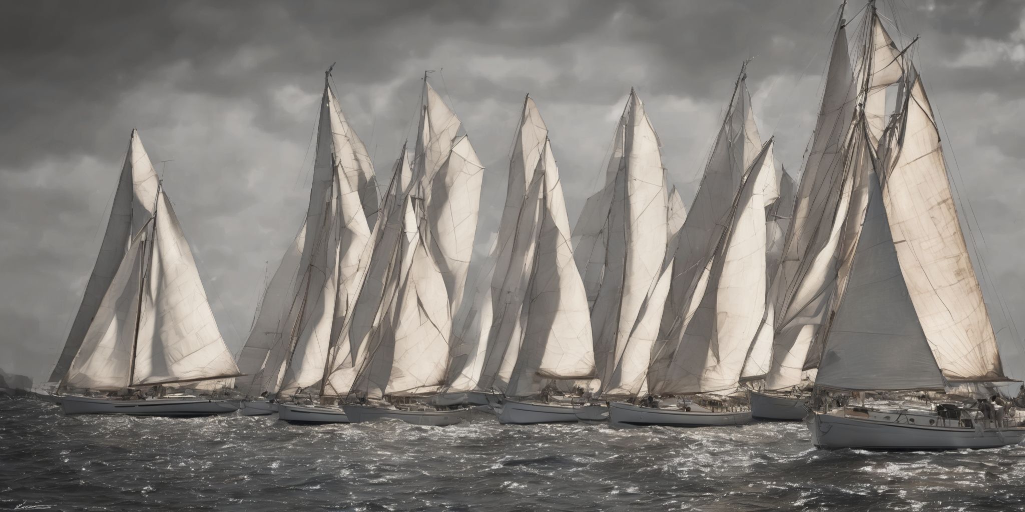 Sails  in realistic, photographic style