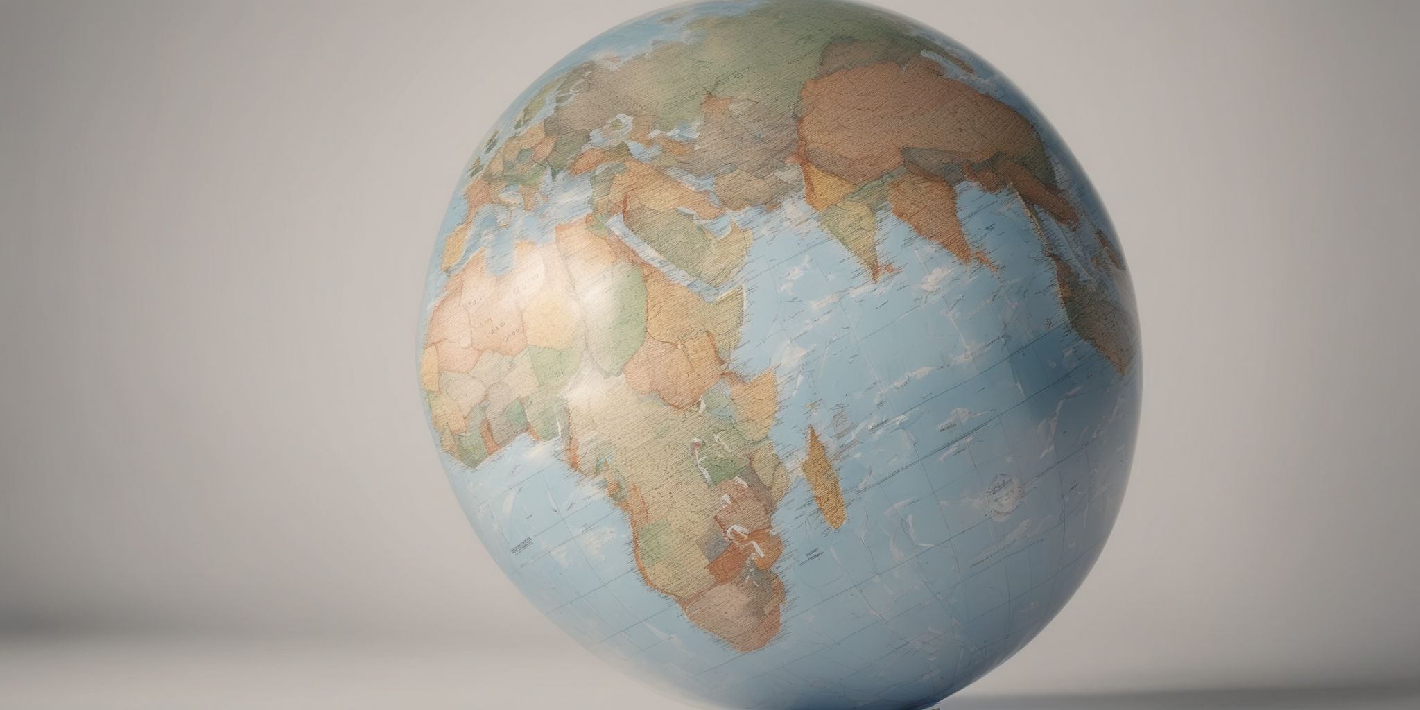 Globe  in realistic, photographic style