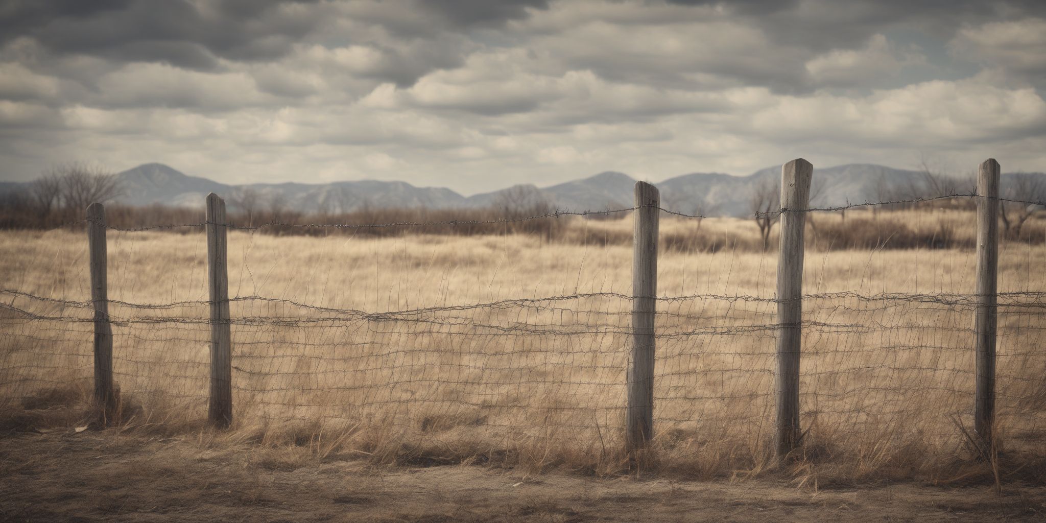 Fiscal fence  in realistic, photographic style