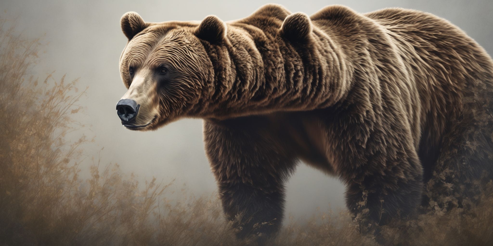 Bear  in realistic, photographic style