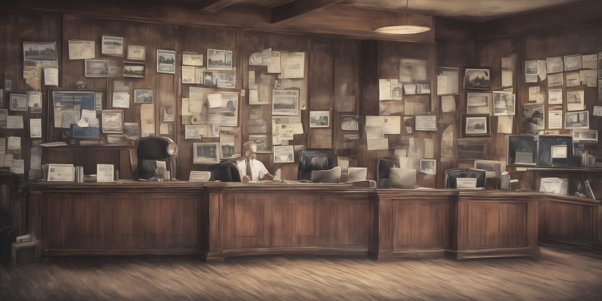 Credit bureau  in realistic, photographic style