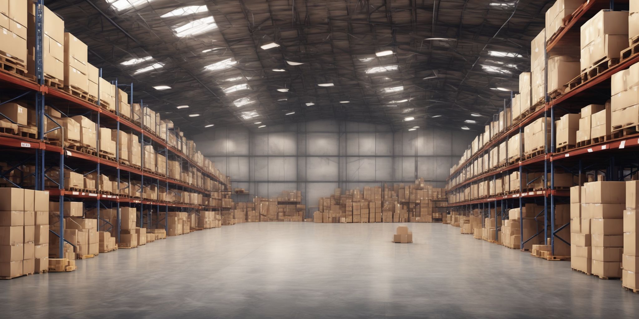 Warehouse  in realistic, photographic style