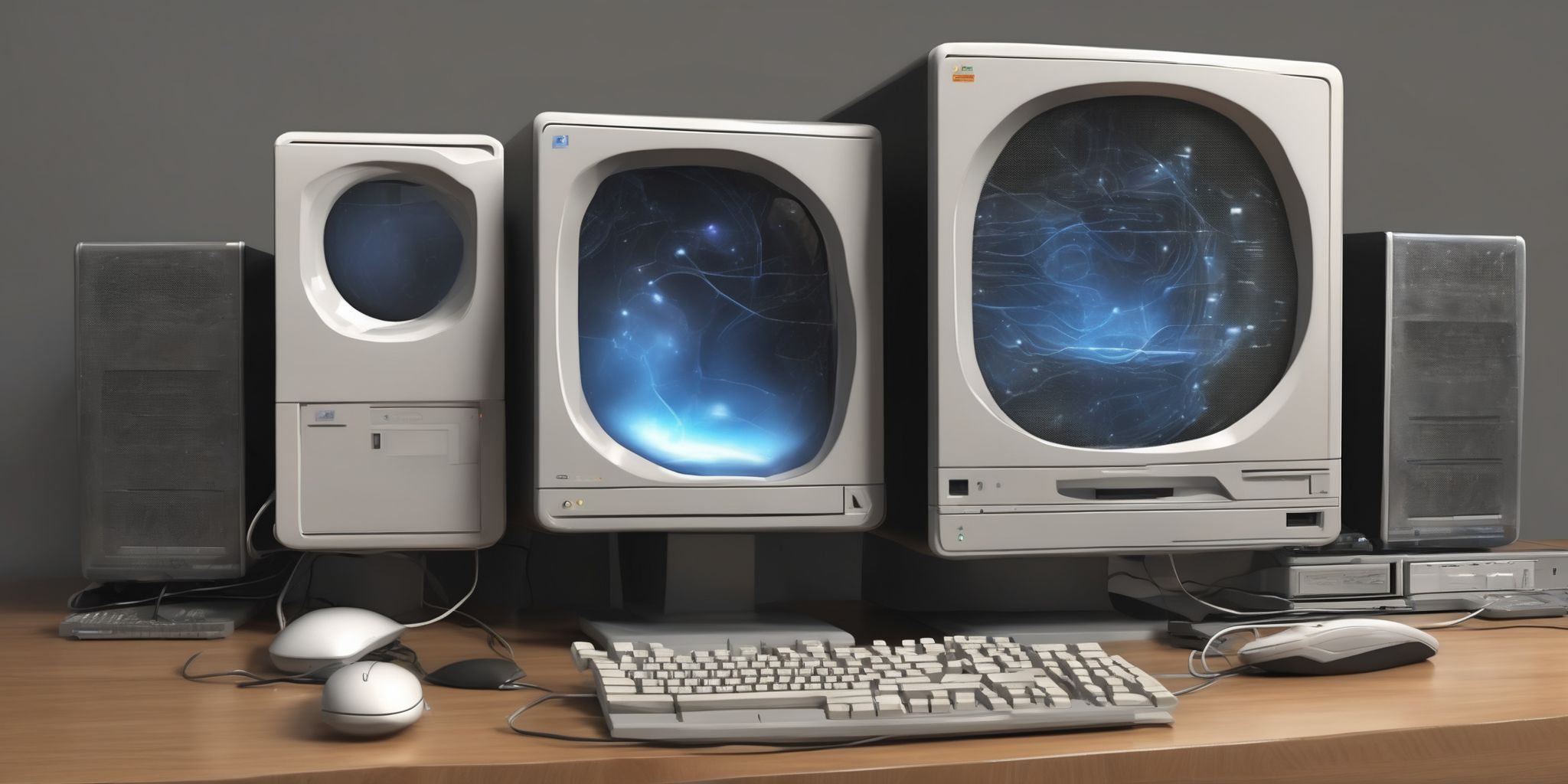 Computer  in realistic, photographic style