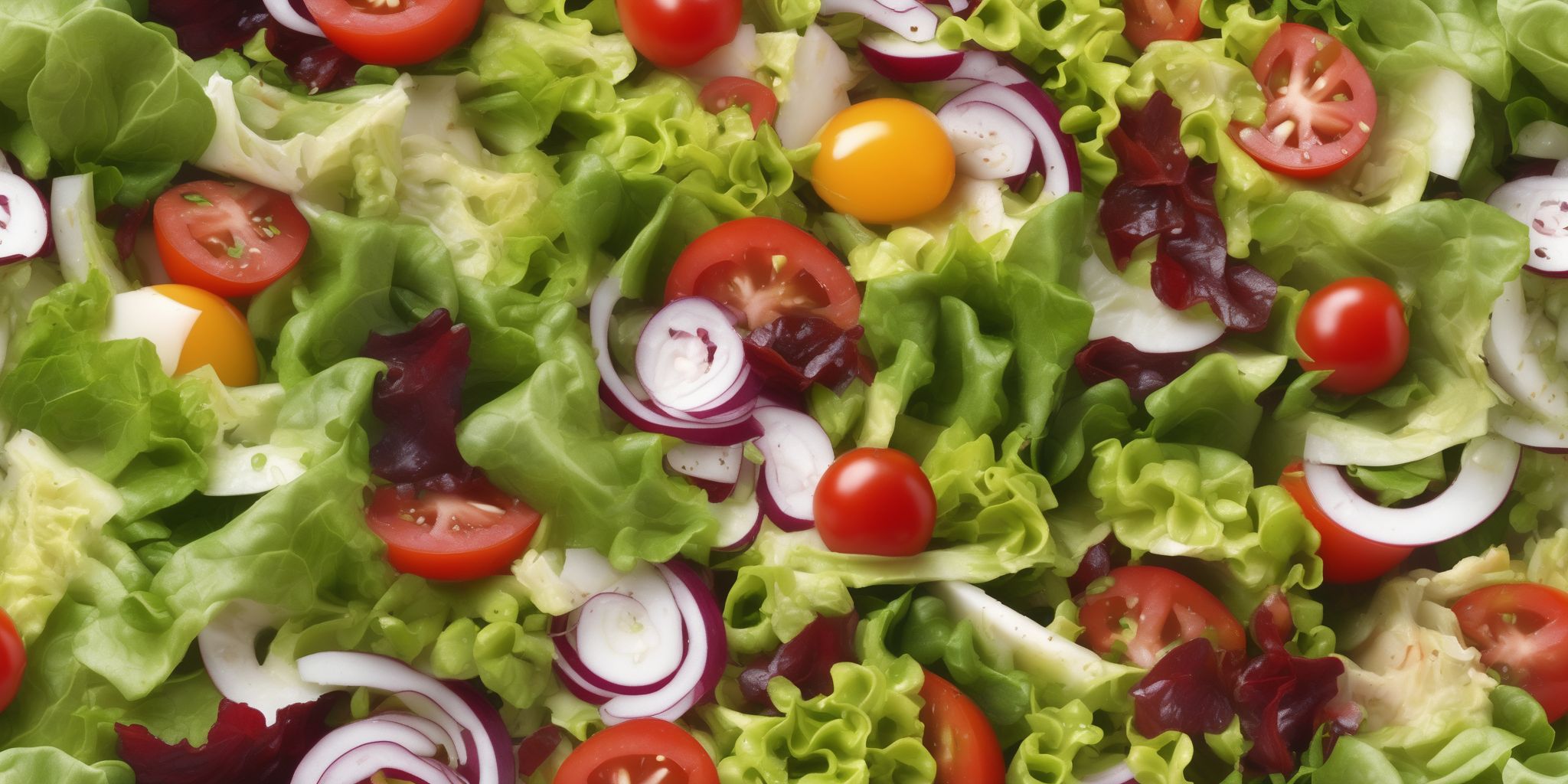 Salad  in realistic, photographic style