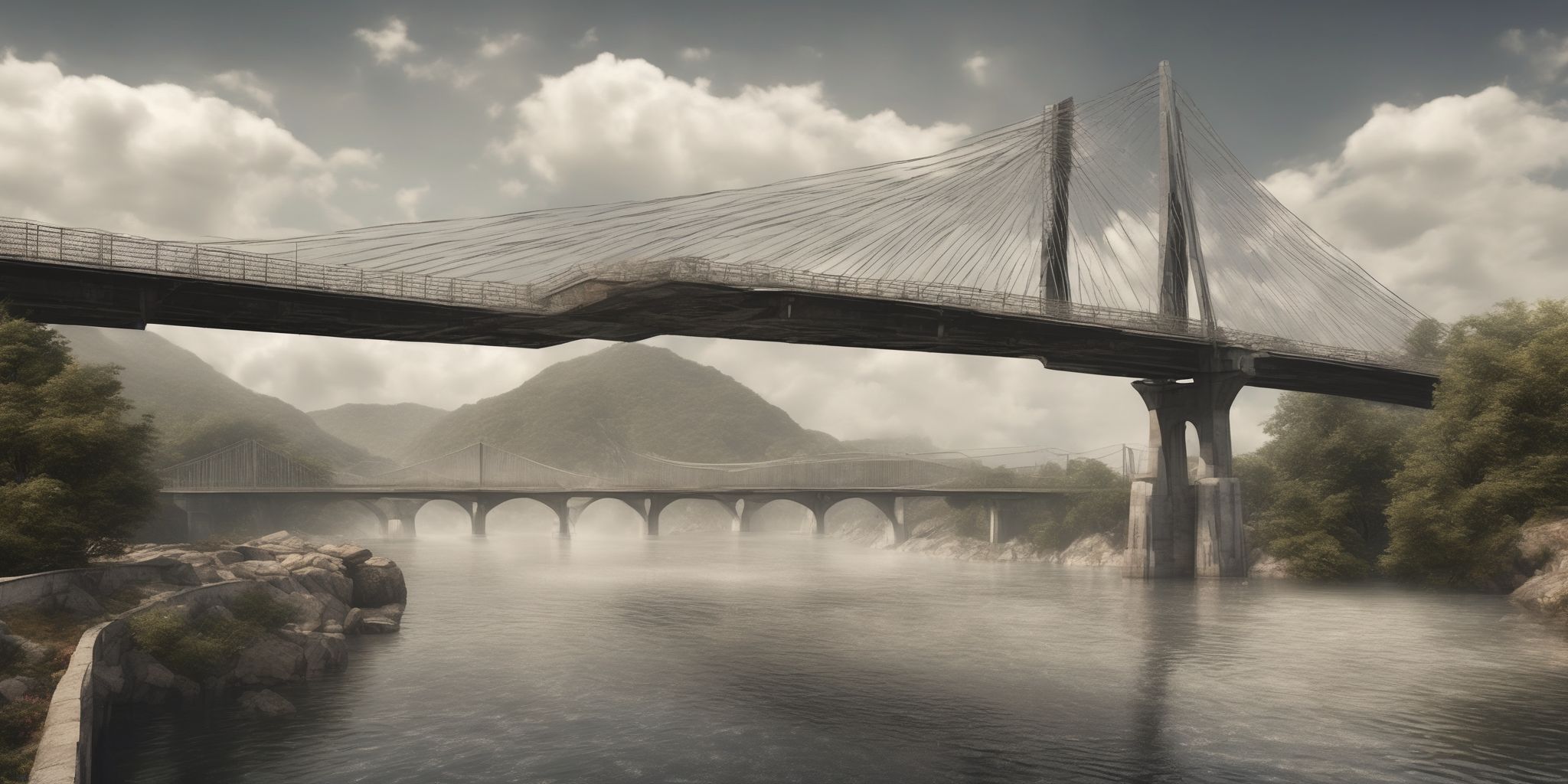 Bridge  in realistic, photographic style