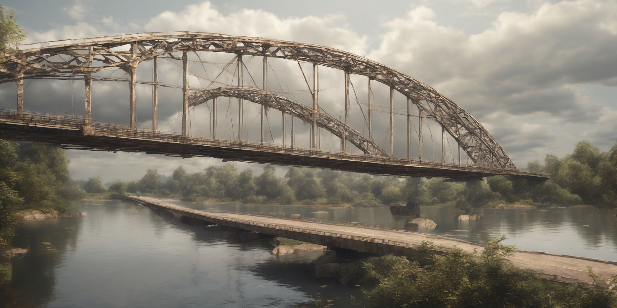 Bridge  in realistic, photographic style