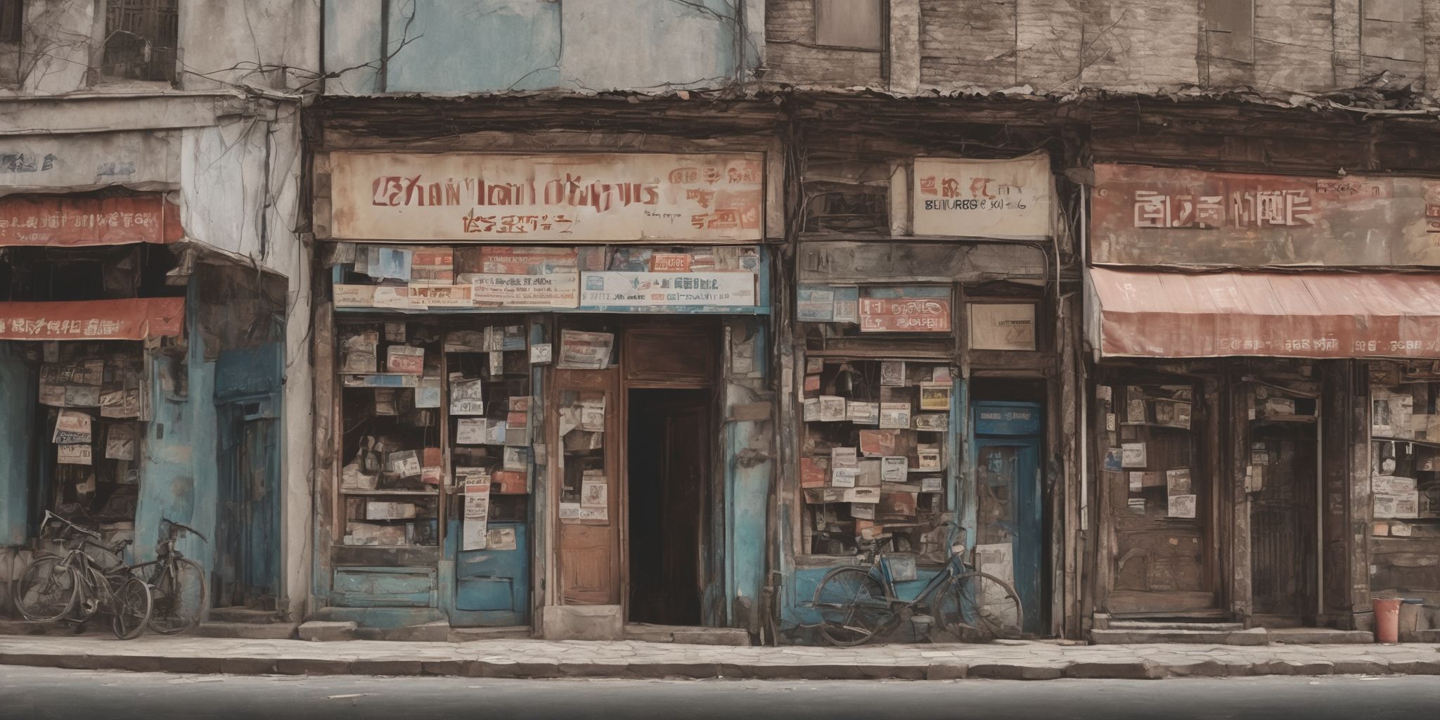 Loan shops  in realistic, photographic style