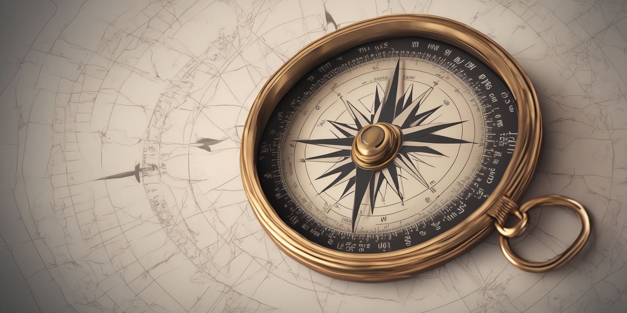 Compass  in realistic, photographic style