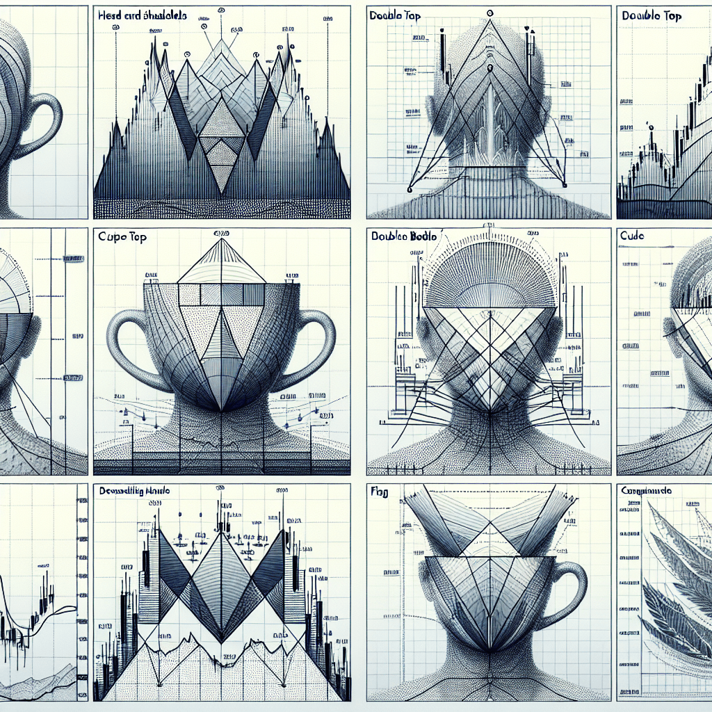Chart Patterns  in realistic, photographic style