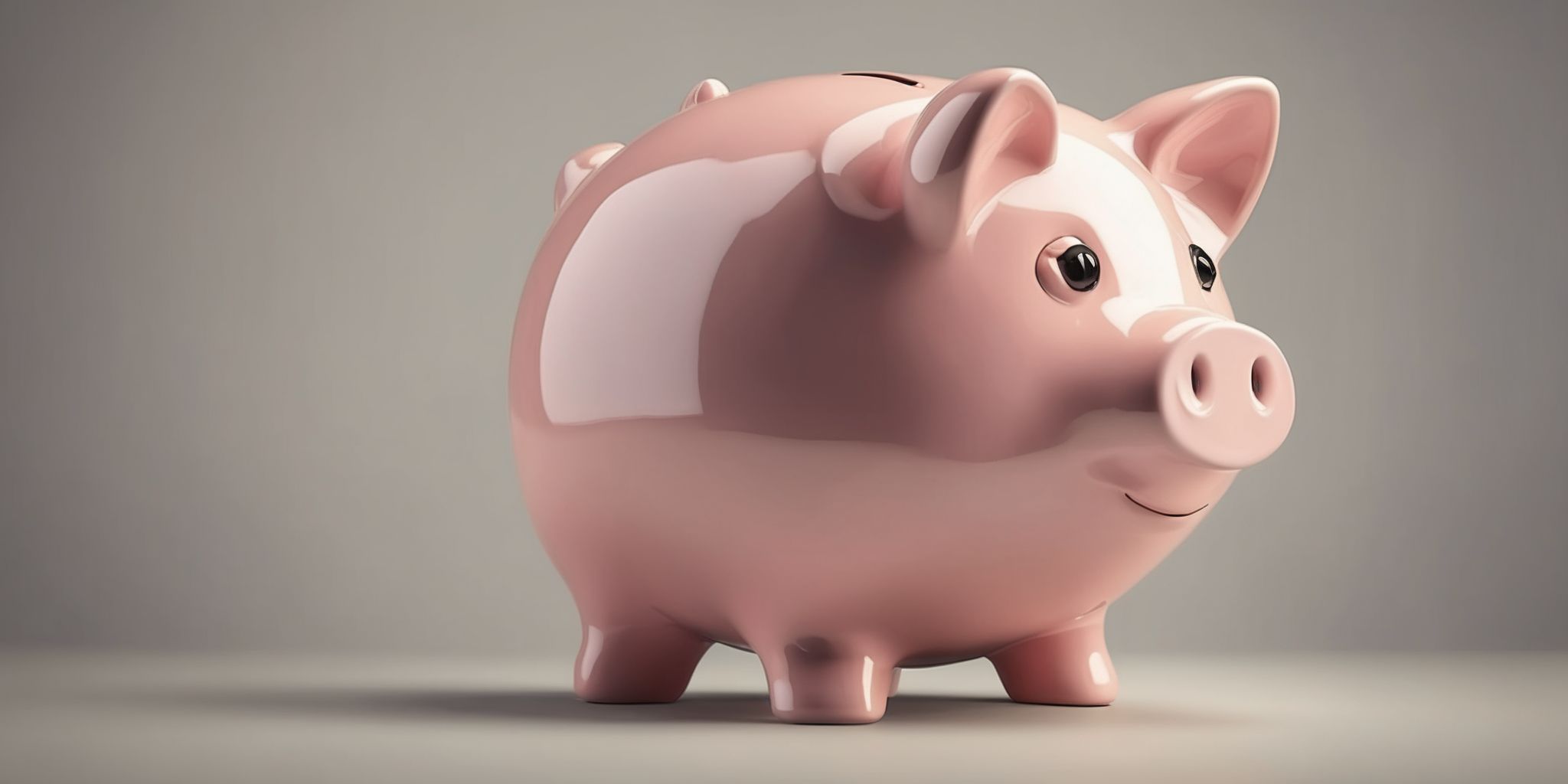Piggy bank  in realistic, photographic style