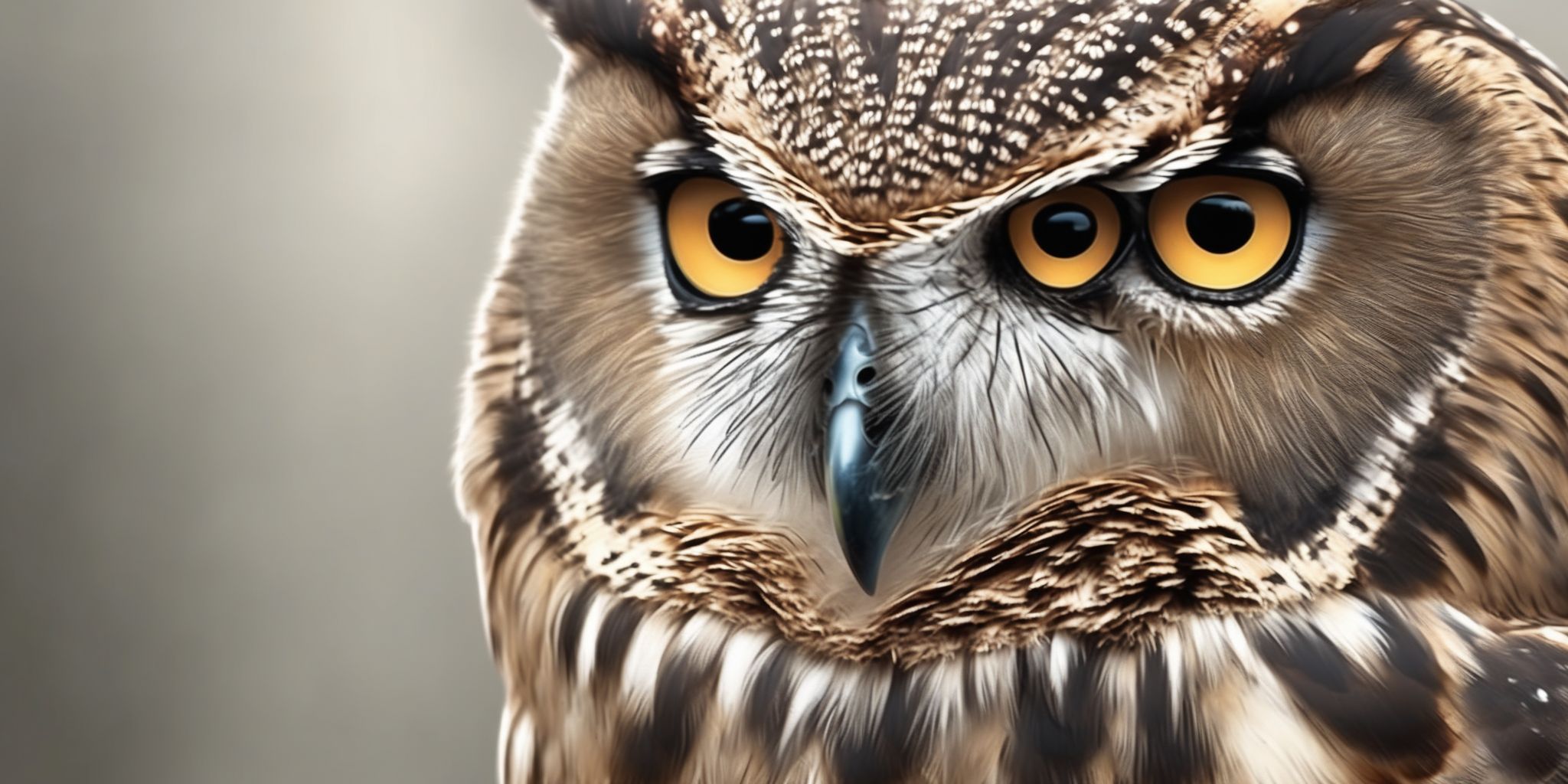 Owl  in realistic, photographic style