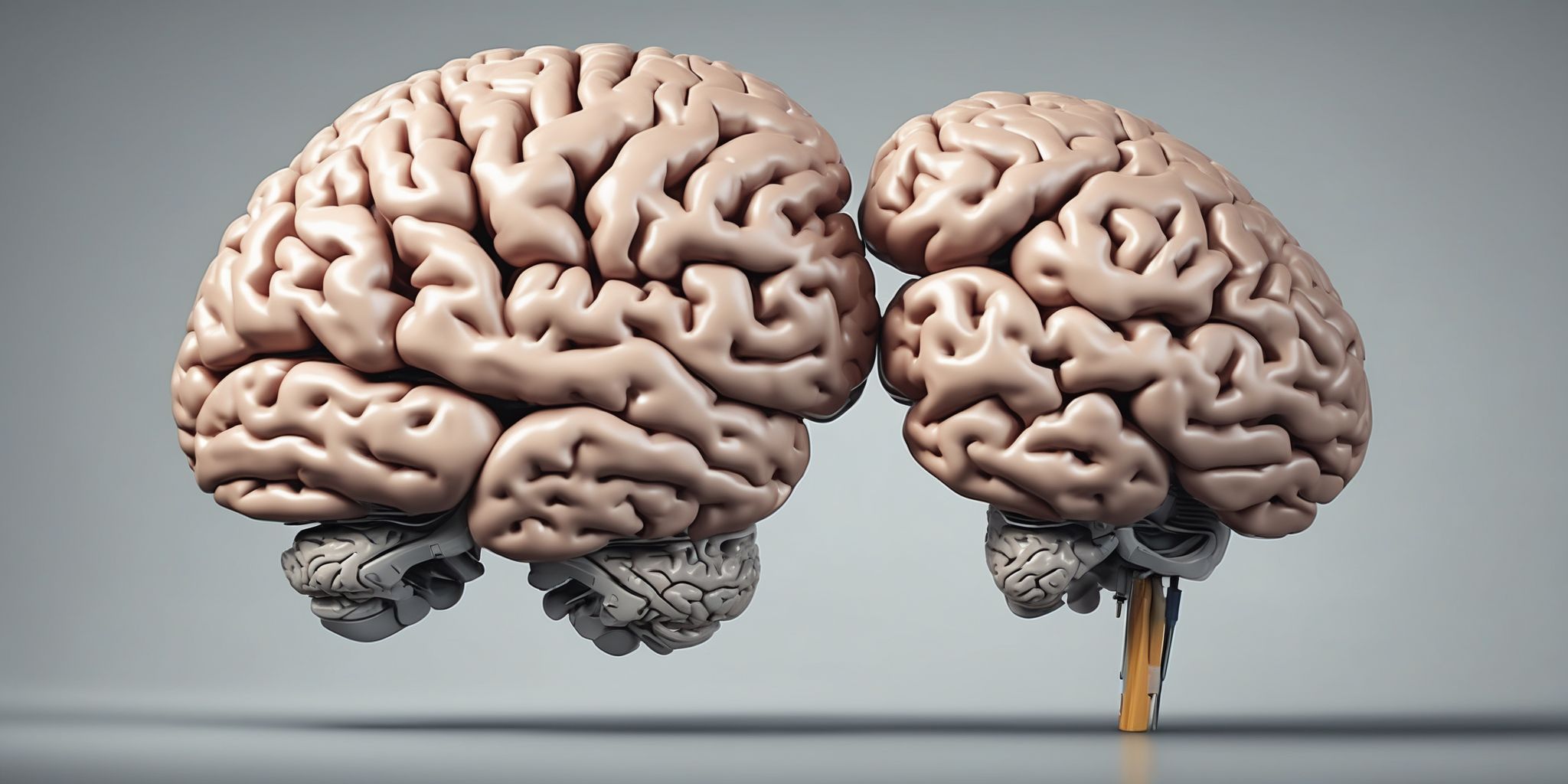 Brain power  in realistic, photographic style