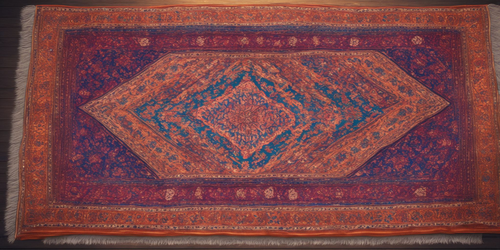 Magic carpet  in realistic, photographic style