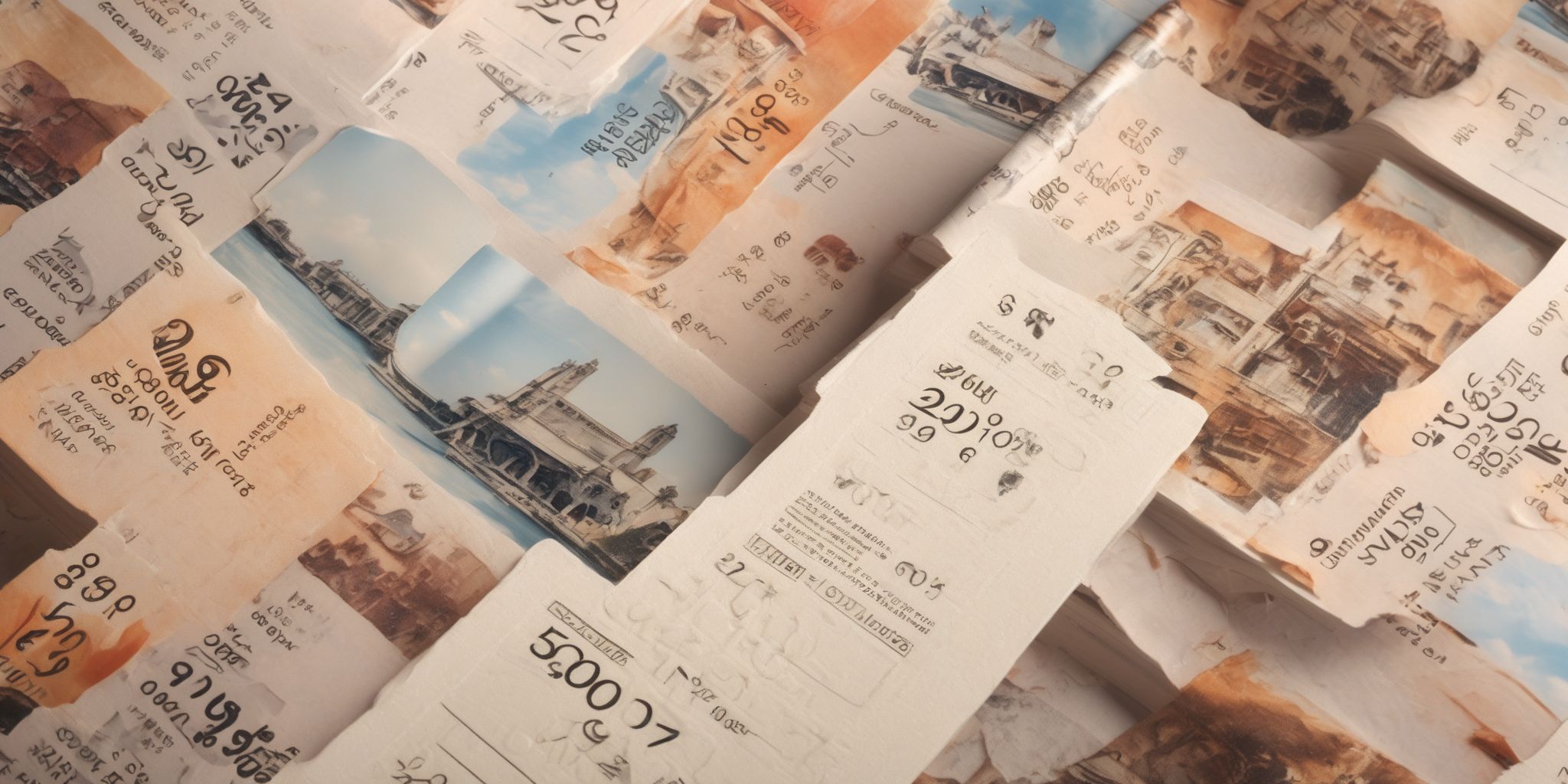Coupon book  in realistic, photographic style