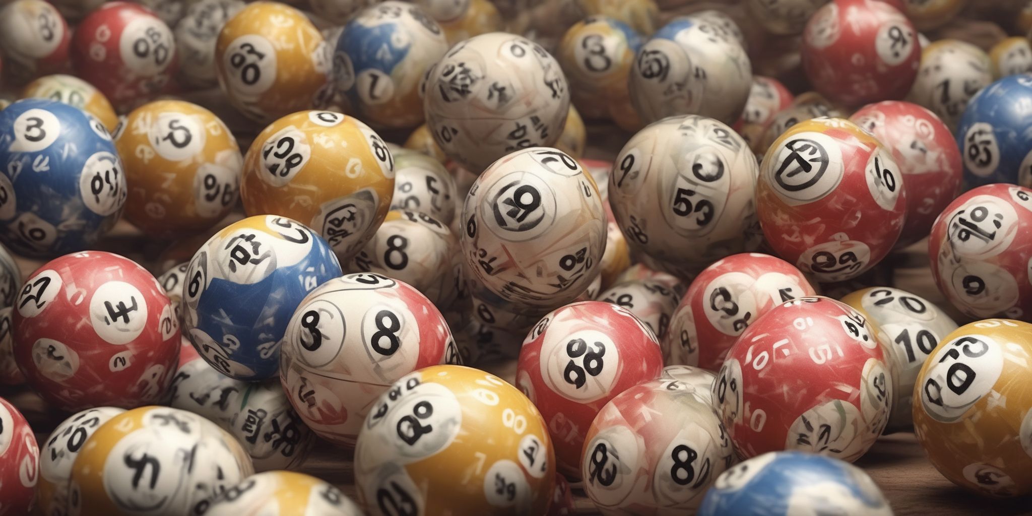 Lottery  in realistic, photographic style