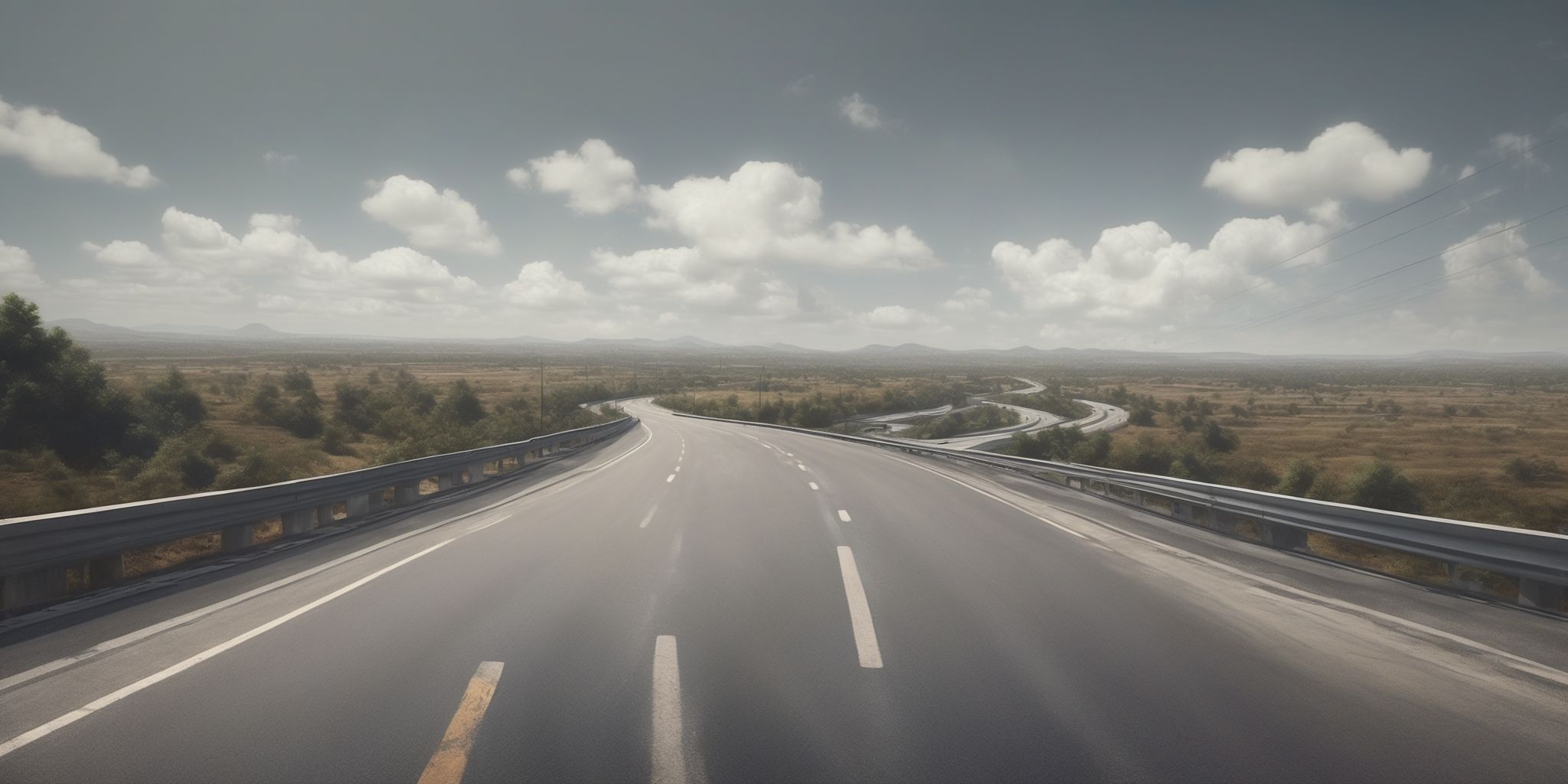 Highway  in realistic, photographic style