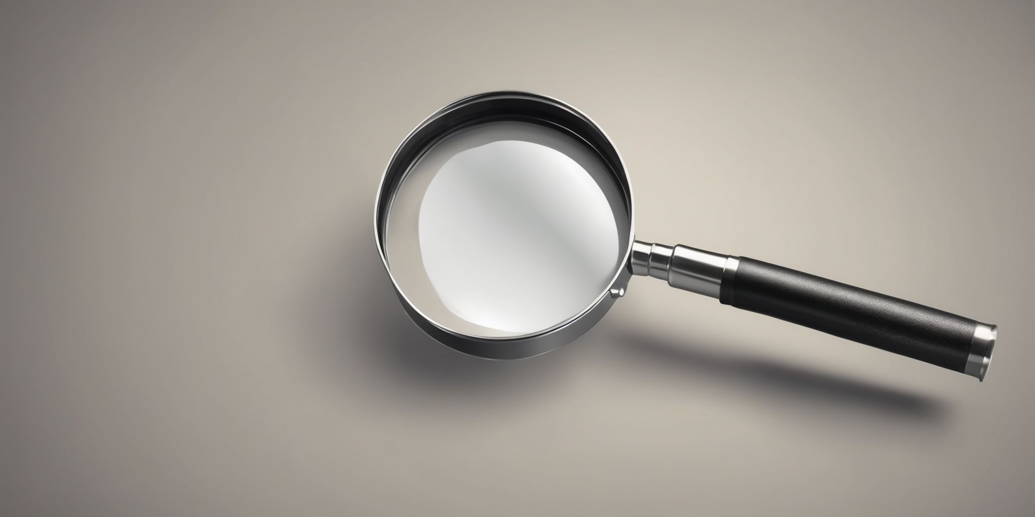 Magnifying glass  in realistic, photographic style