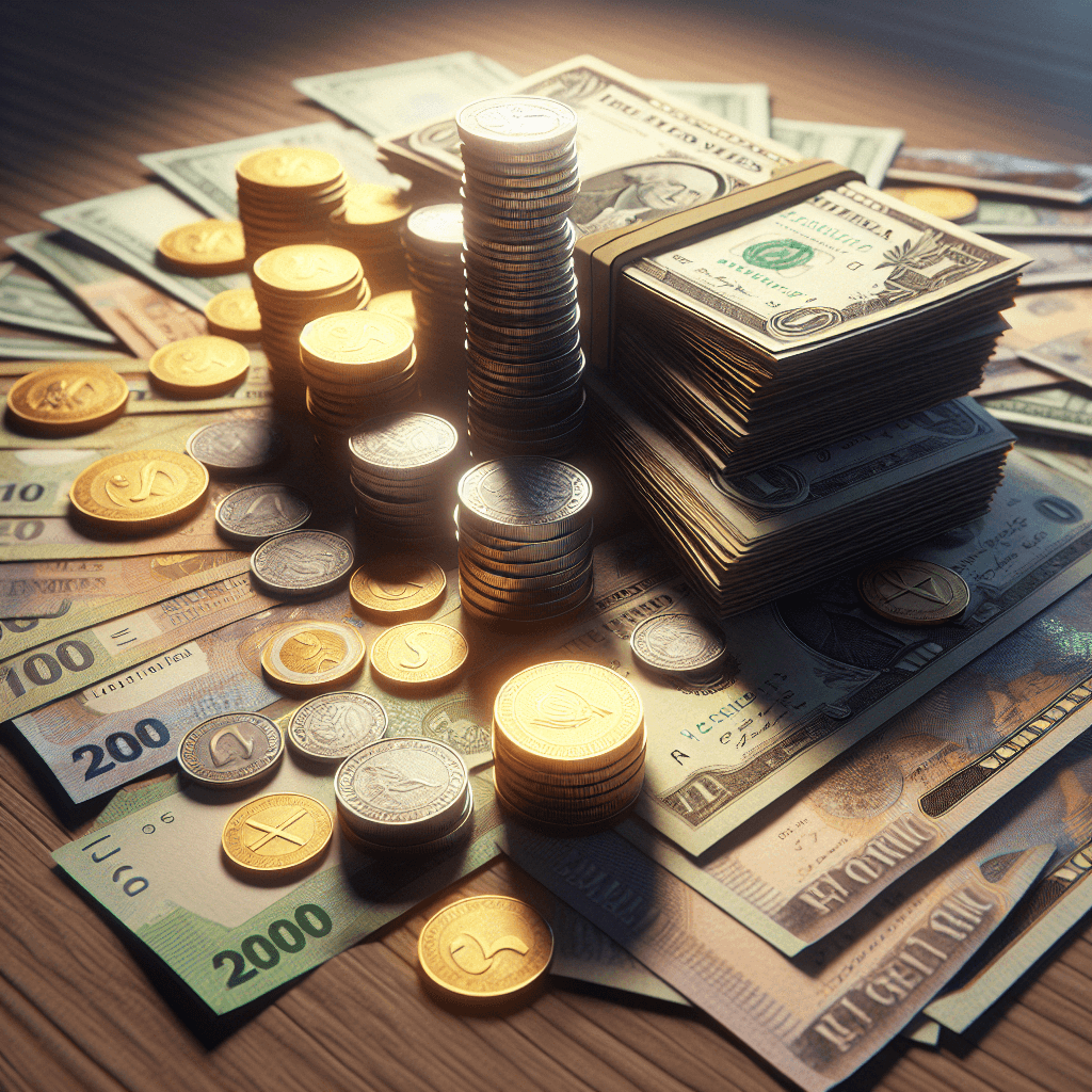 Earnings  in realistic, photographic style