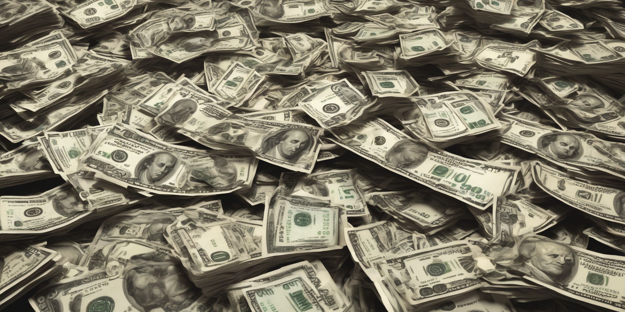 Cash flow  in realistic, photographic style