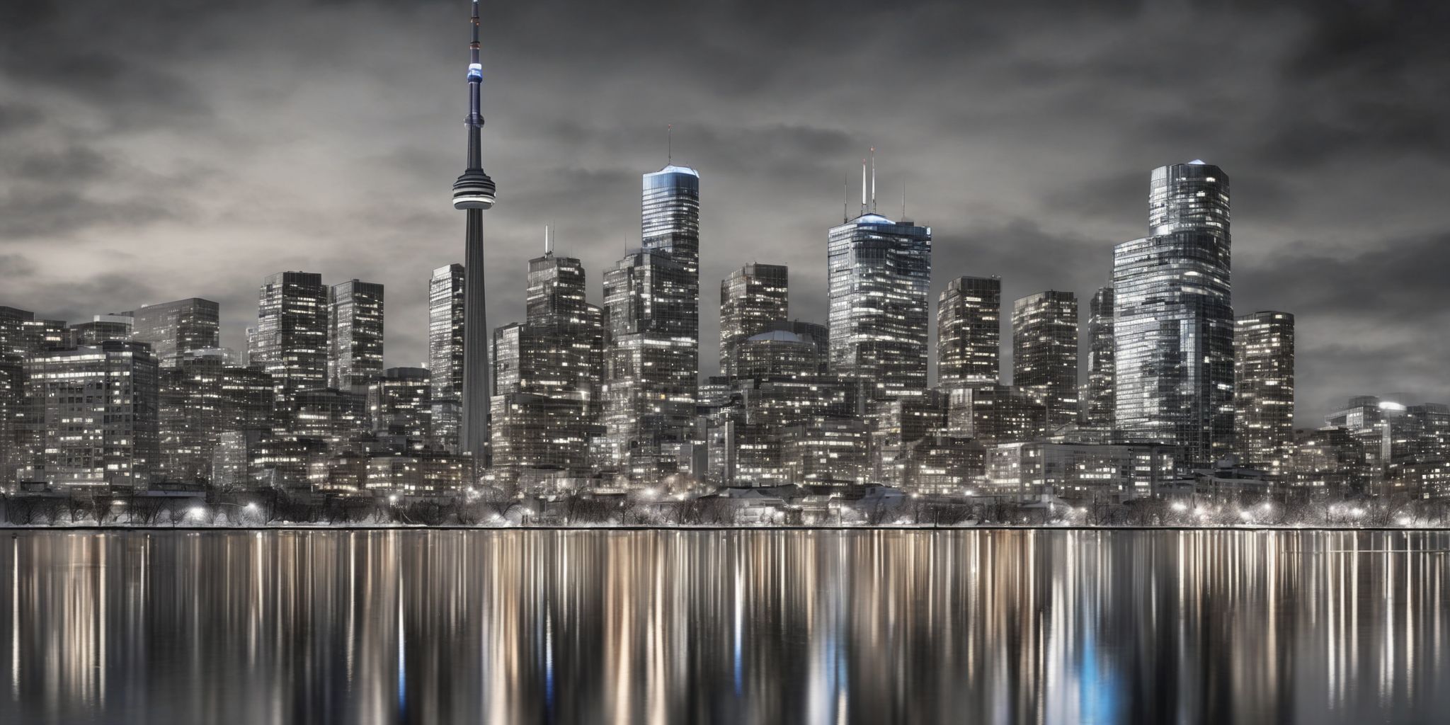 Credit Unions Toronto: Skylines  in realistic, photographic style