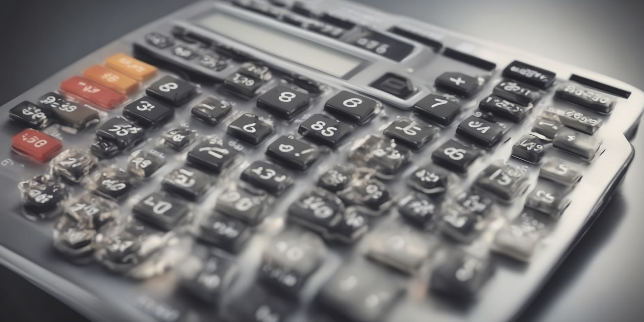 Calculator  in realistic, photographic style