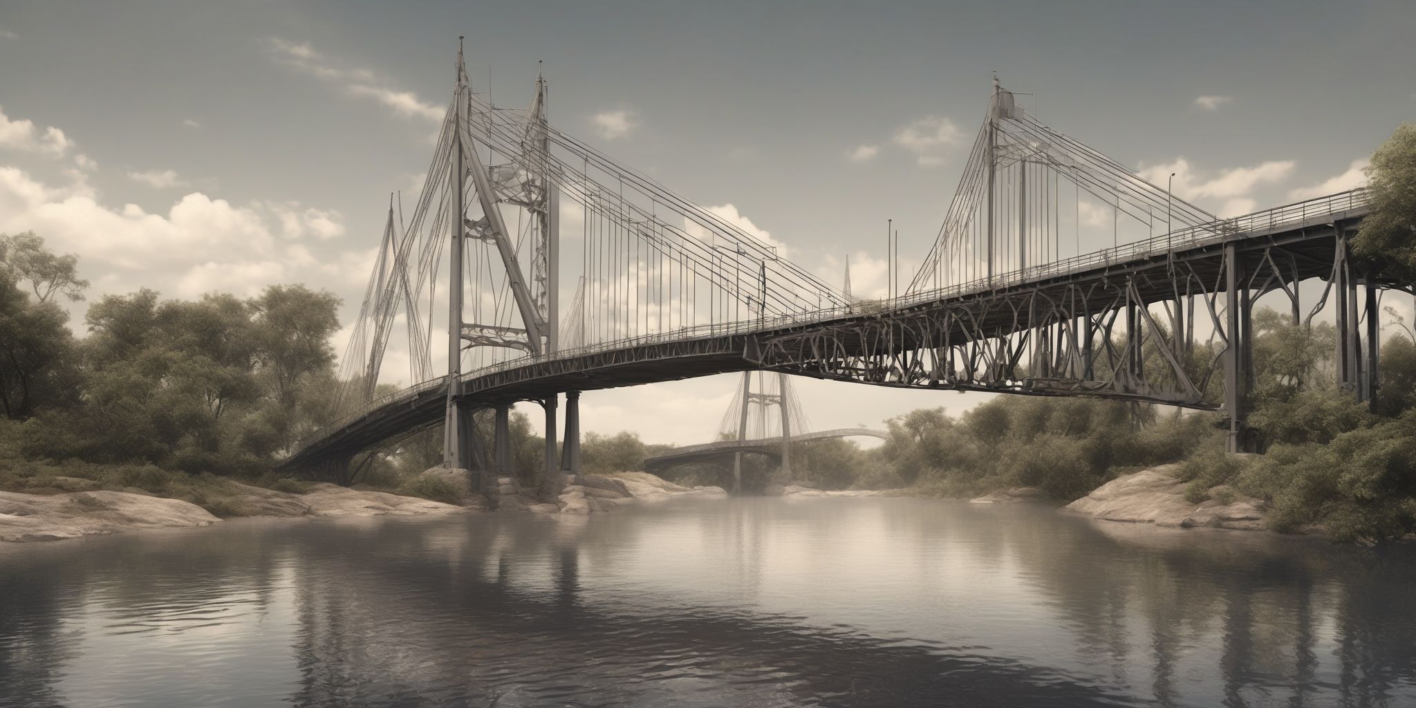 Bridge  in realistic, photographic style