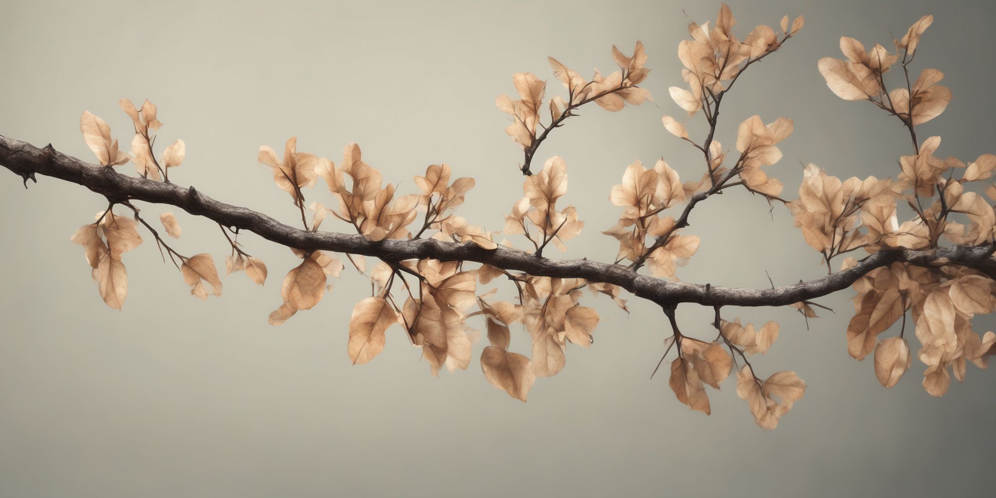 Branch  in realistic, photographic style