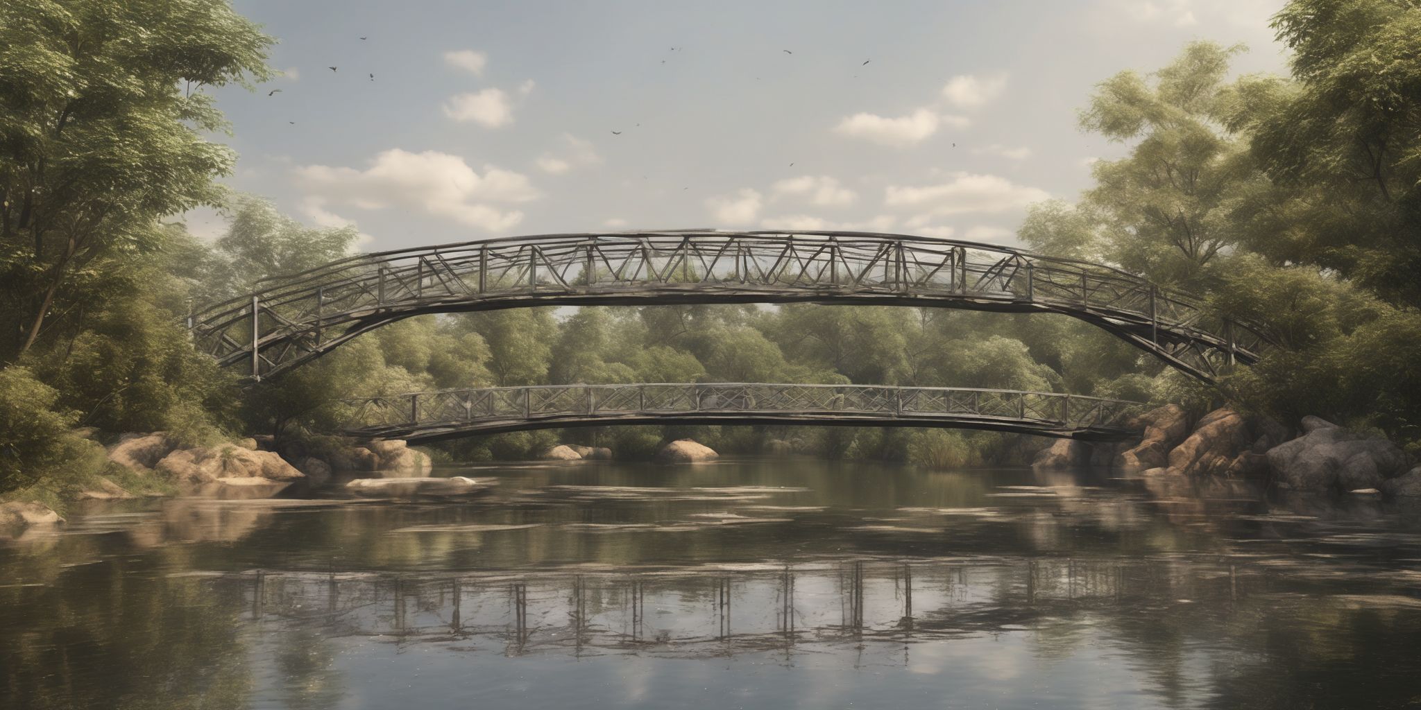 Bridge  in realistic, photographic style