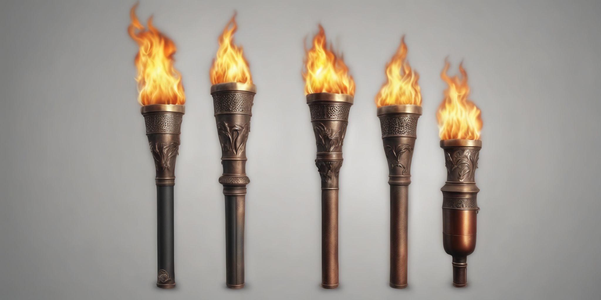 Torch  in realistic, photographic style