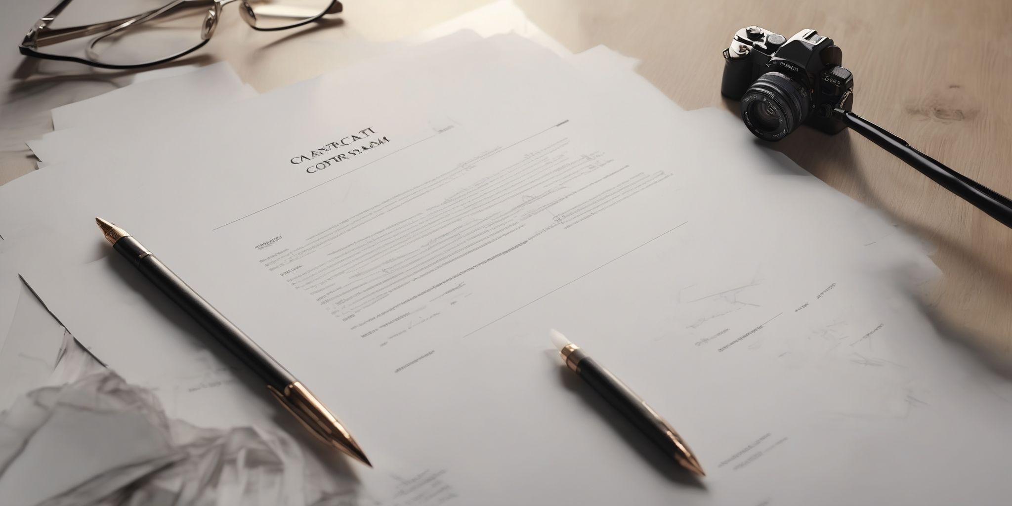 Contract  in realistic, photographic style