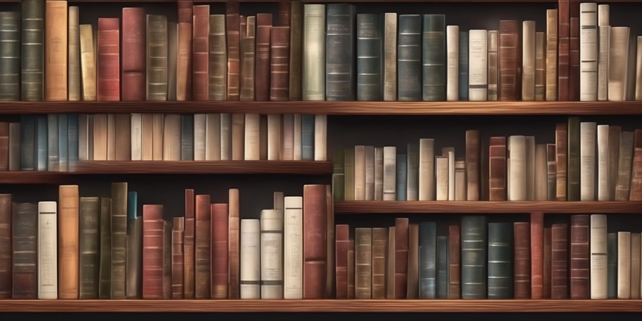 Bookshelf  in realistic, photographic style