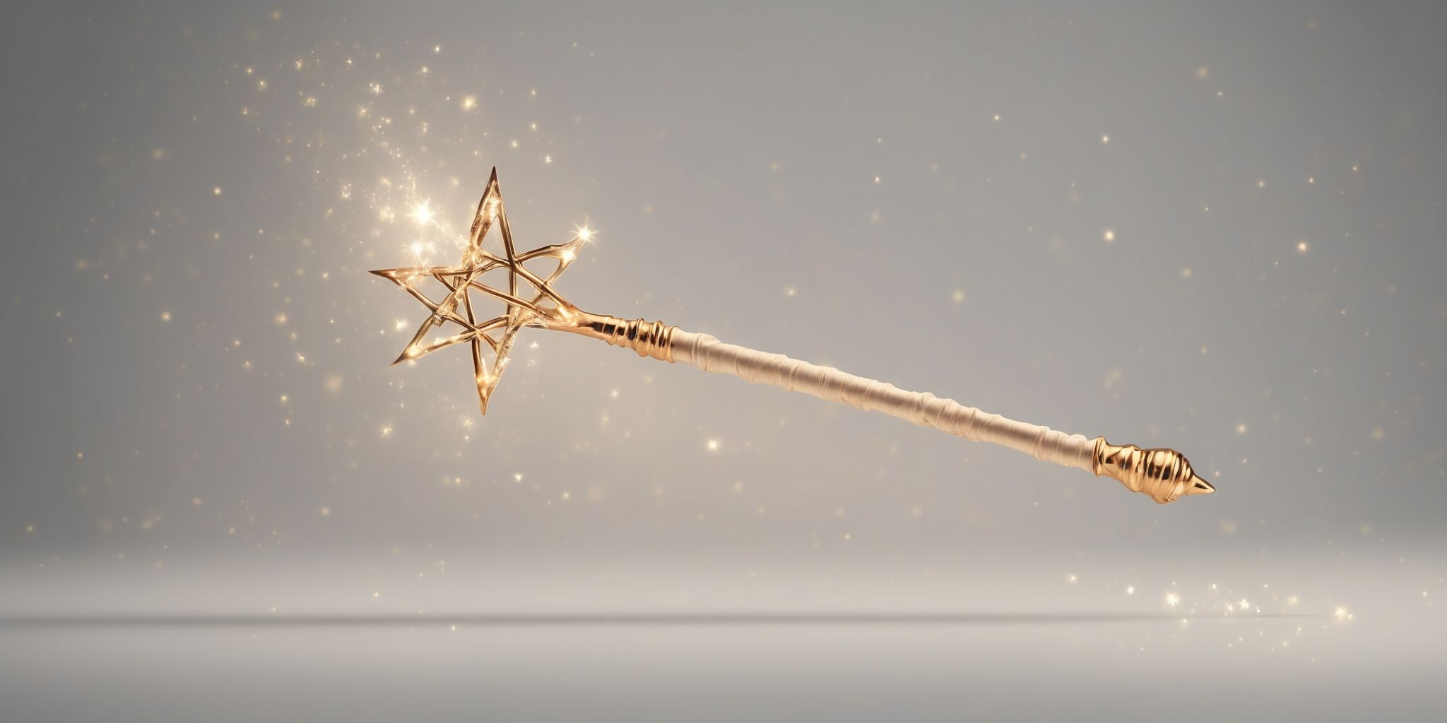 Magic wand  in realistic, photographic style