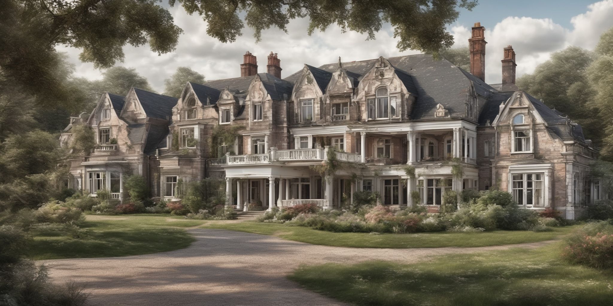 Estate  in realistic, photographic style