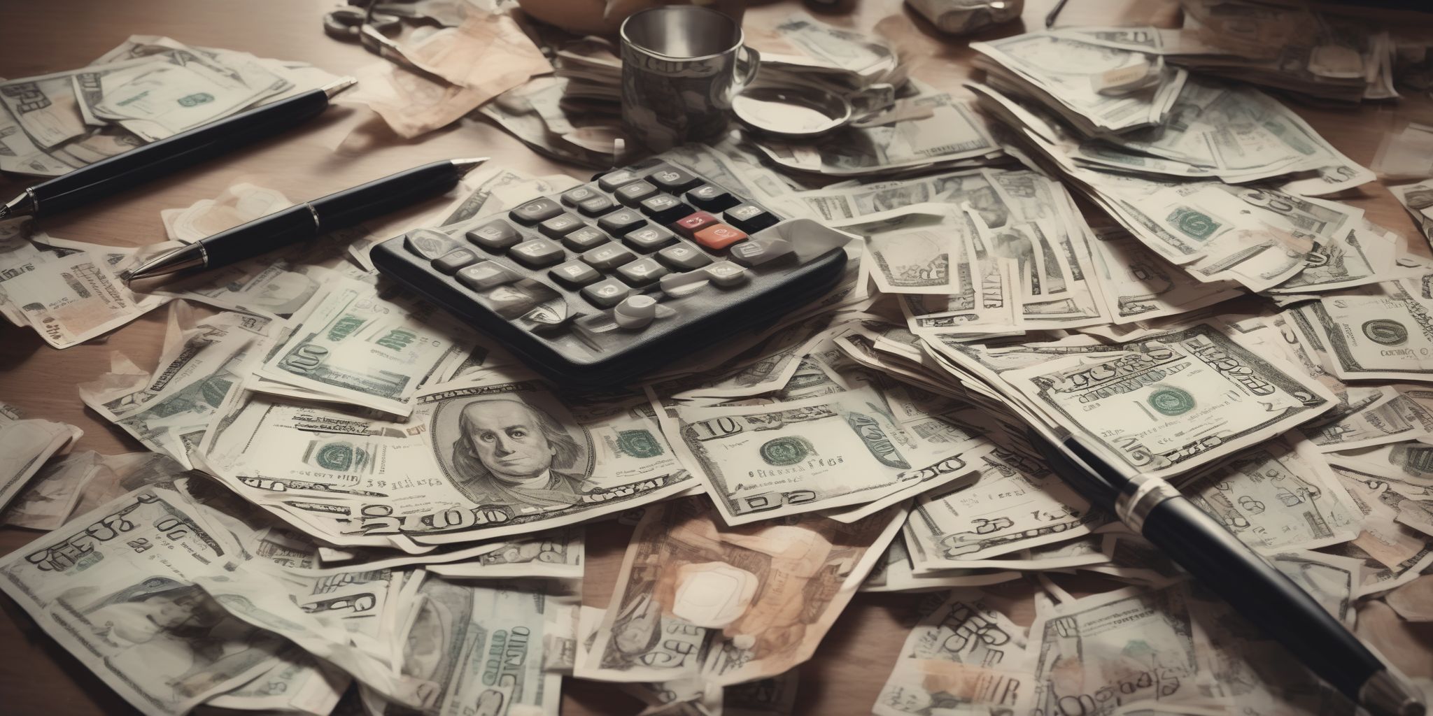 Finances  in realistic, photographic style