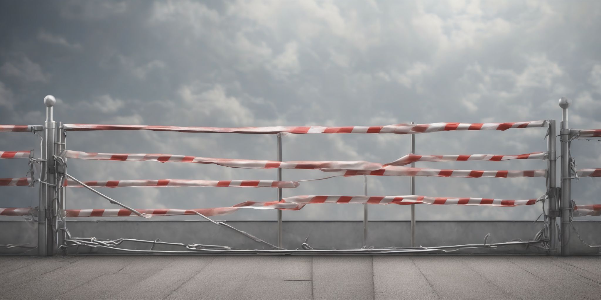 Barrier  in realistic, photographic style