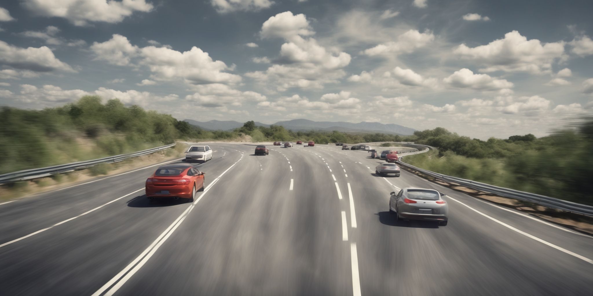 Fast lane  in realistic, photographic style