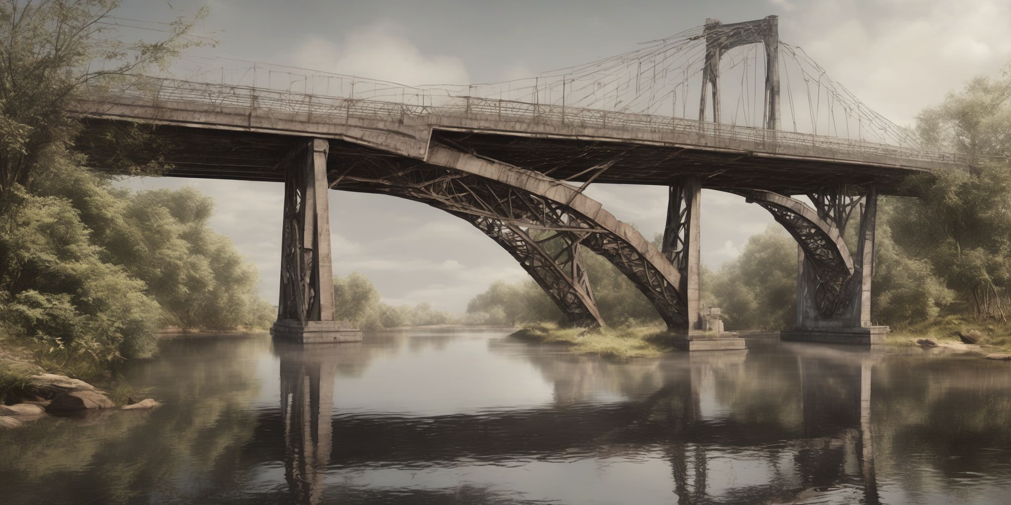 Bridge  in realistic, photographic style