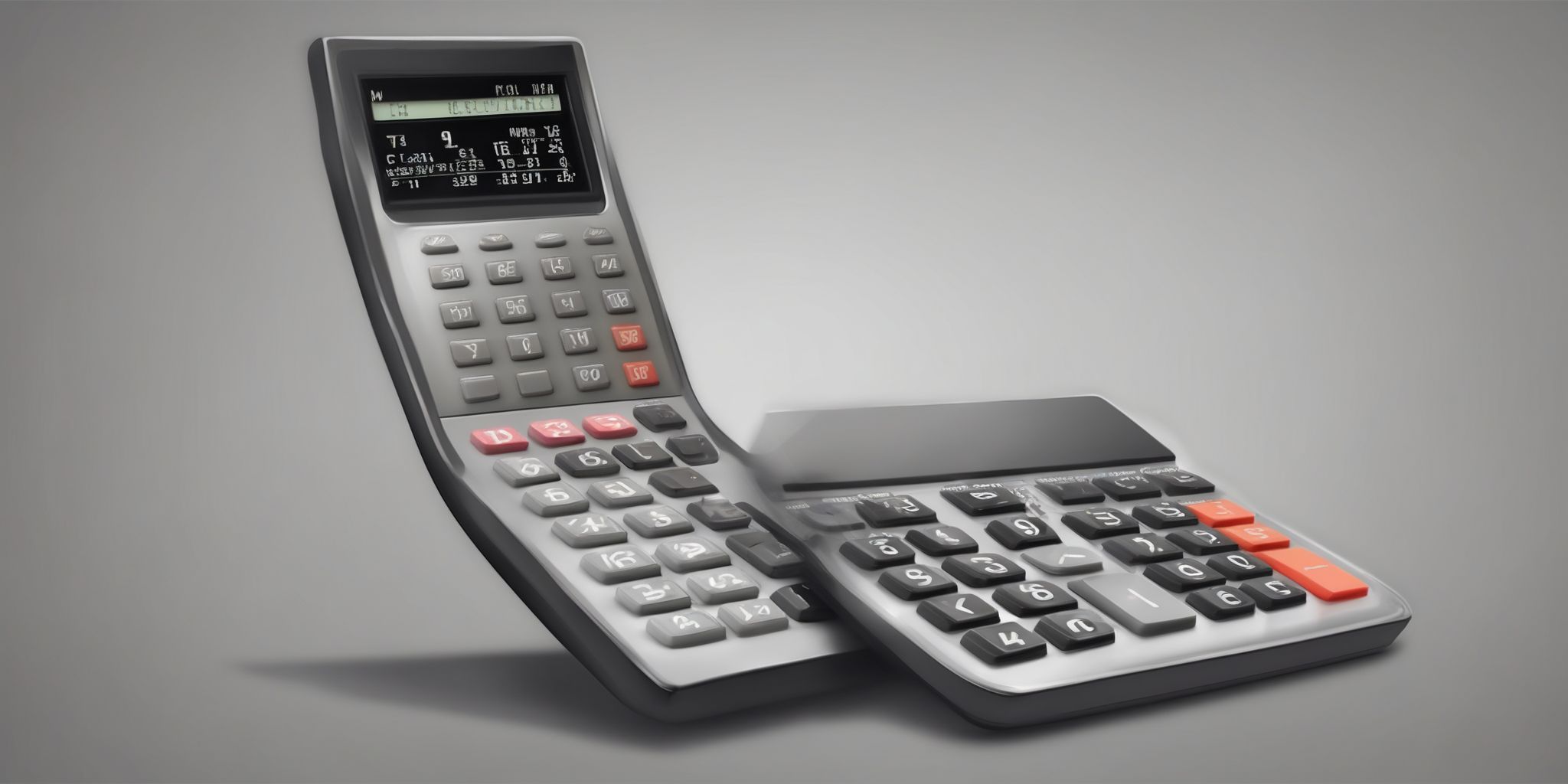 Calculator  in realistic, photographic style