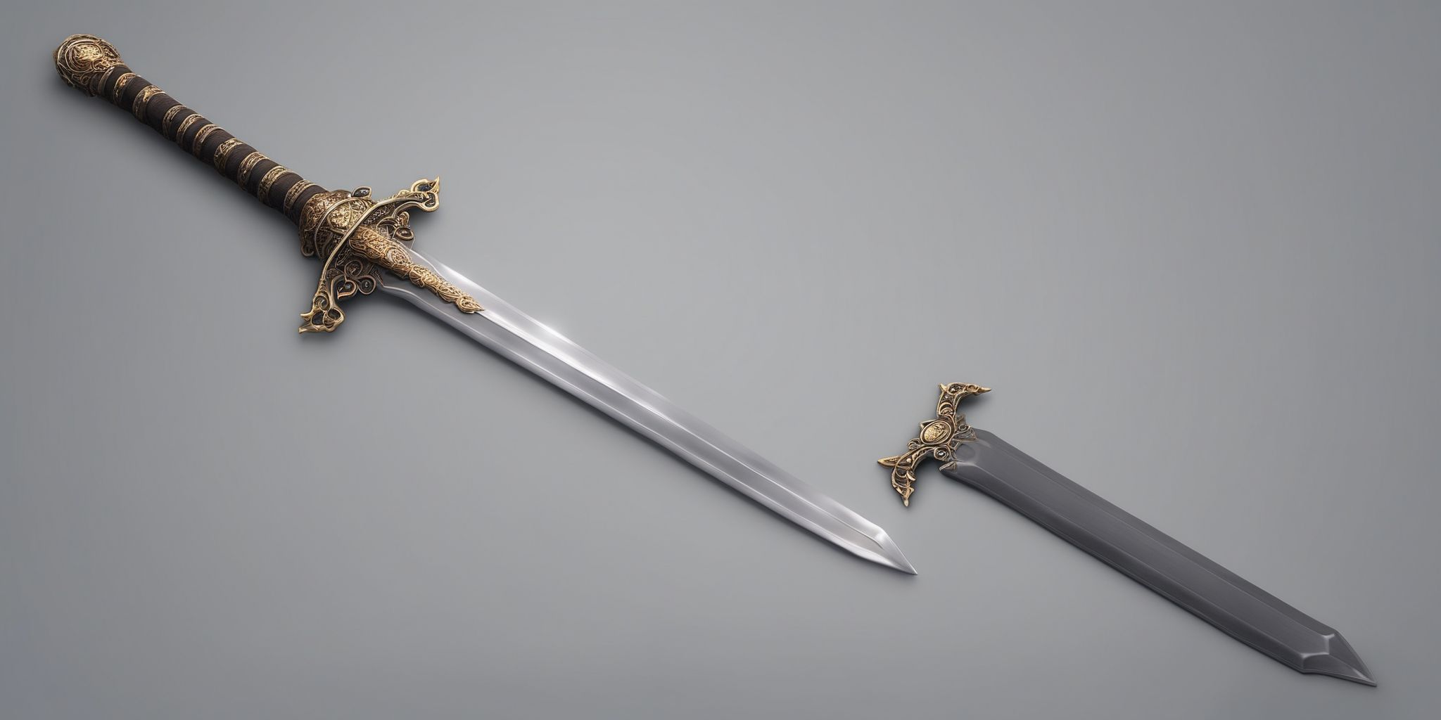 Sword  in realistic, photographic style