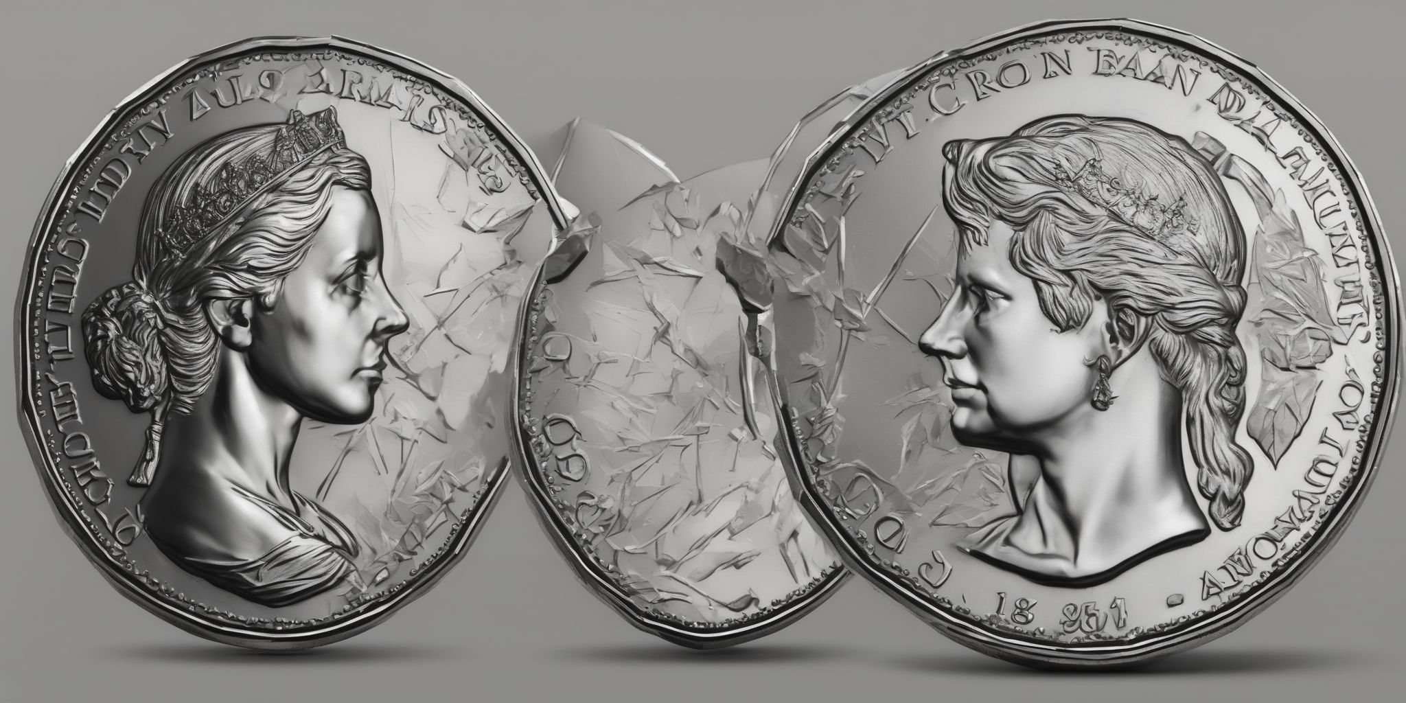 Coin  in realistic, photographic style