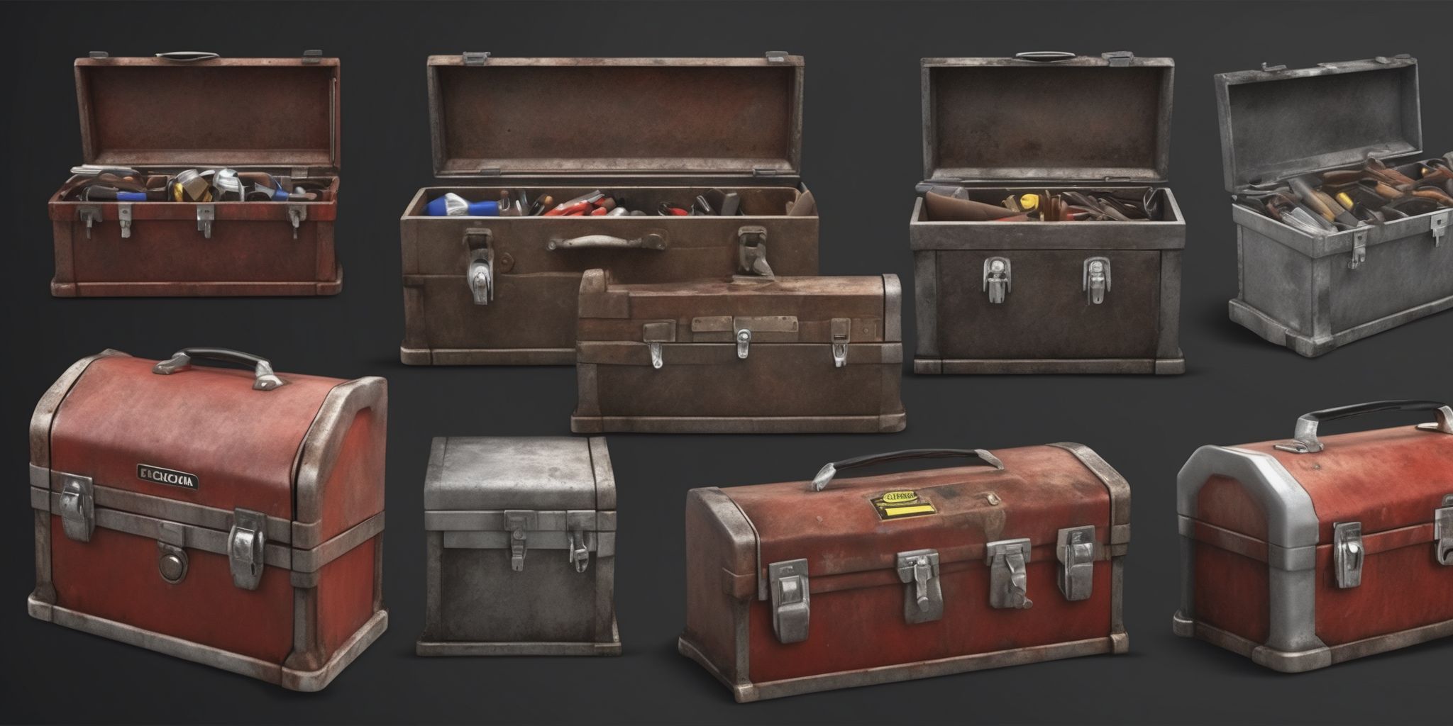 Toolbox  in realistic, photographic style