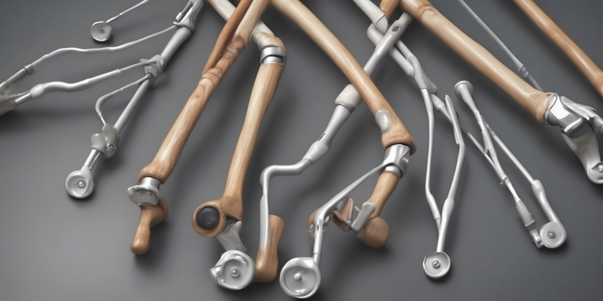 Crutches  in realistic, photographic style