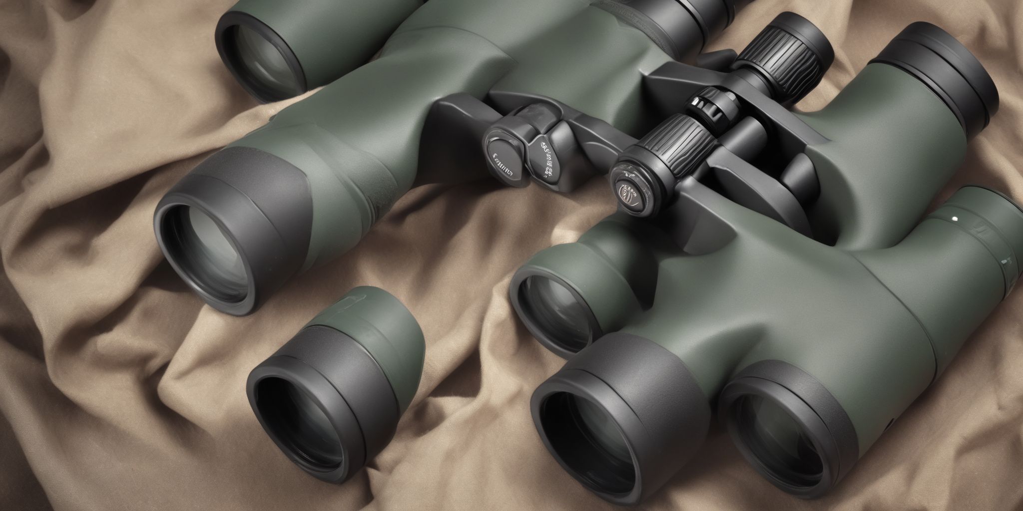 Binoculars  in realistic, photographic style